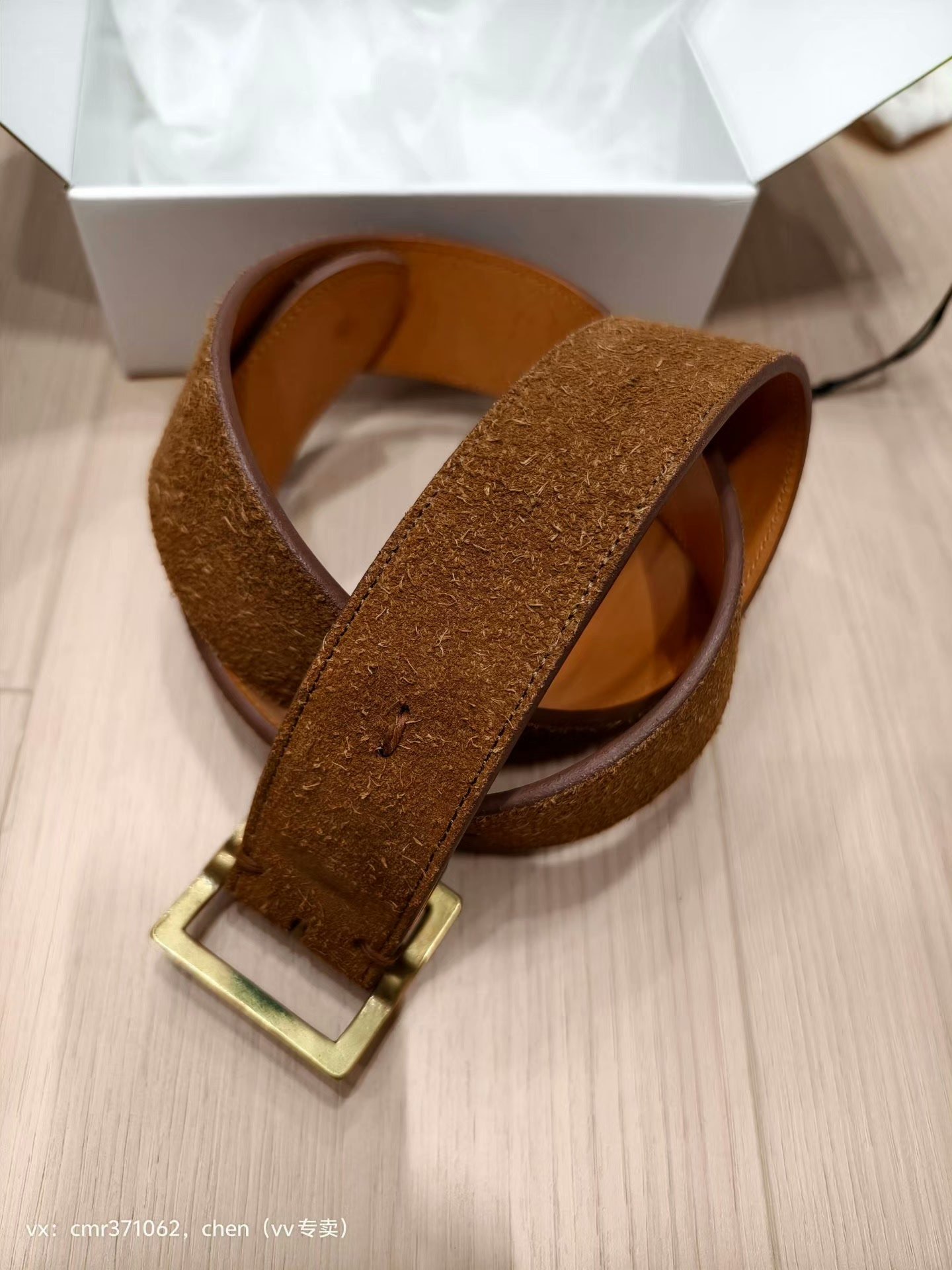 VISVIM 17AW 45MM Veggie Suede Plain Belt