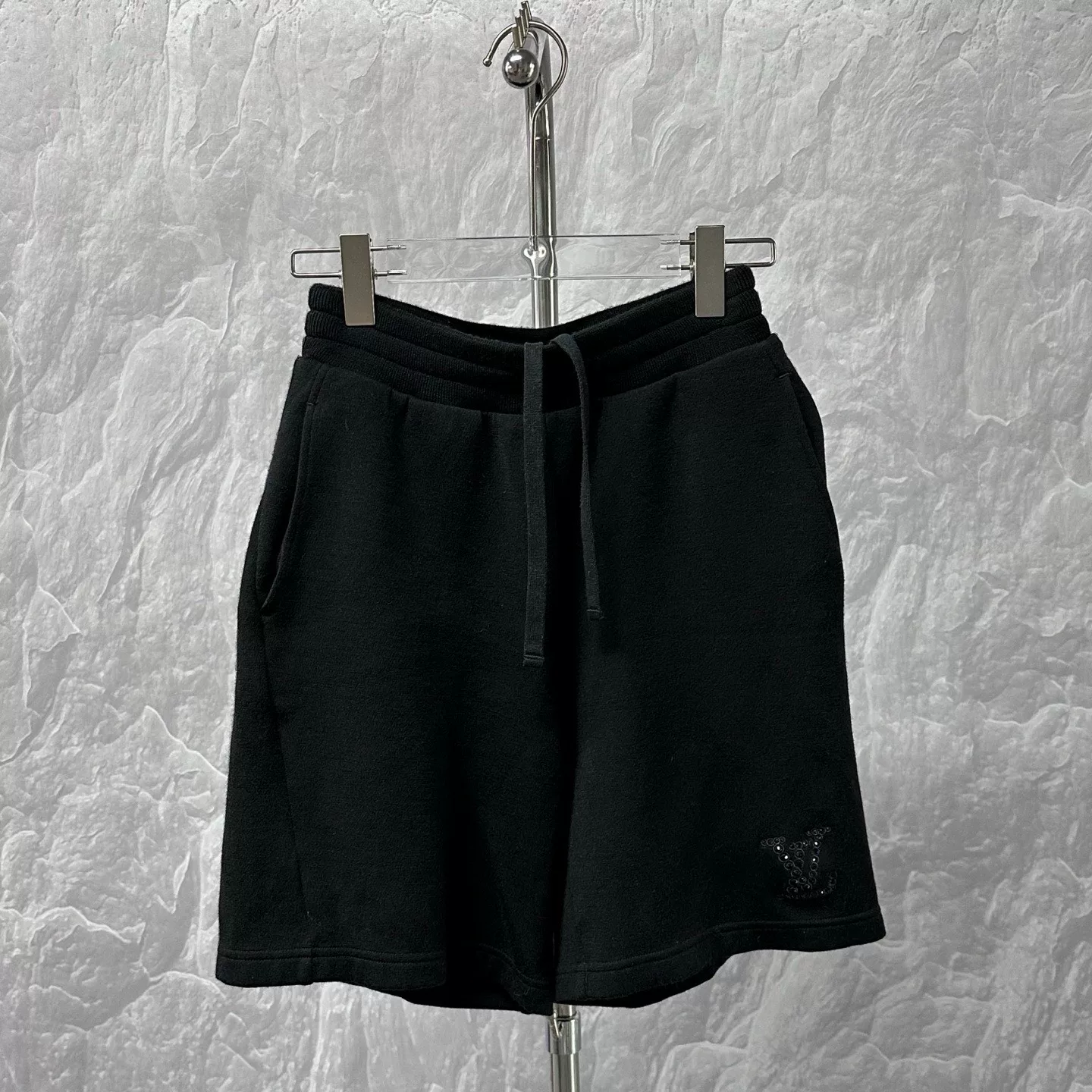 Louis Vuitton FW25 Crystal Logo Shorts XS