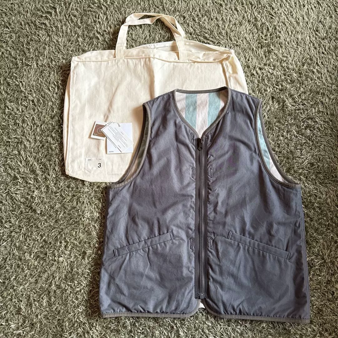 visvim IRIS LINER VEST GREY