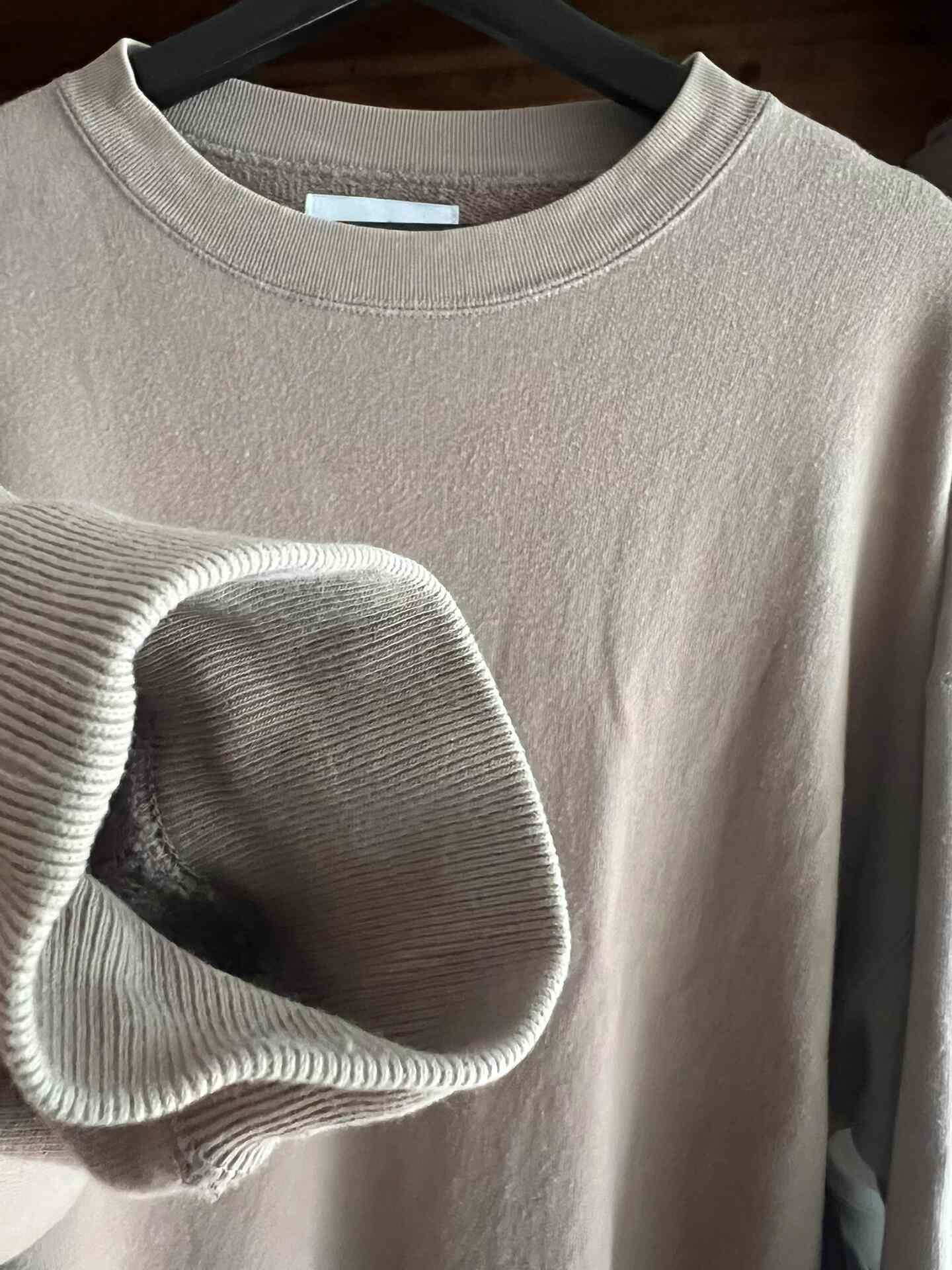 Marka Beige Oversized Crewneck Sweatshirt — back