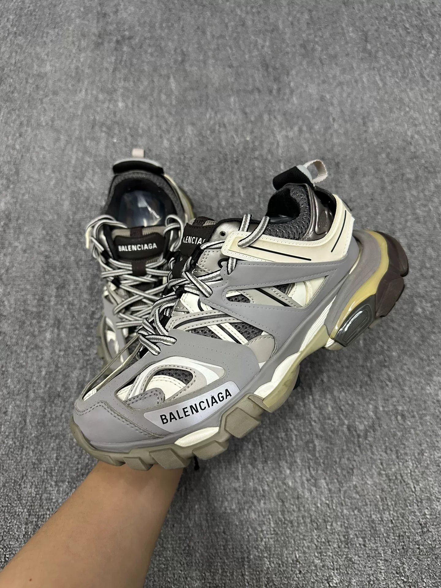 Balenciaga Track Gray Dad Shoes — detail