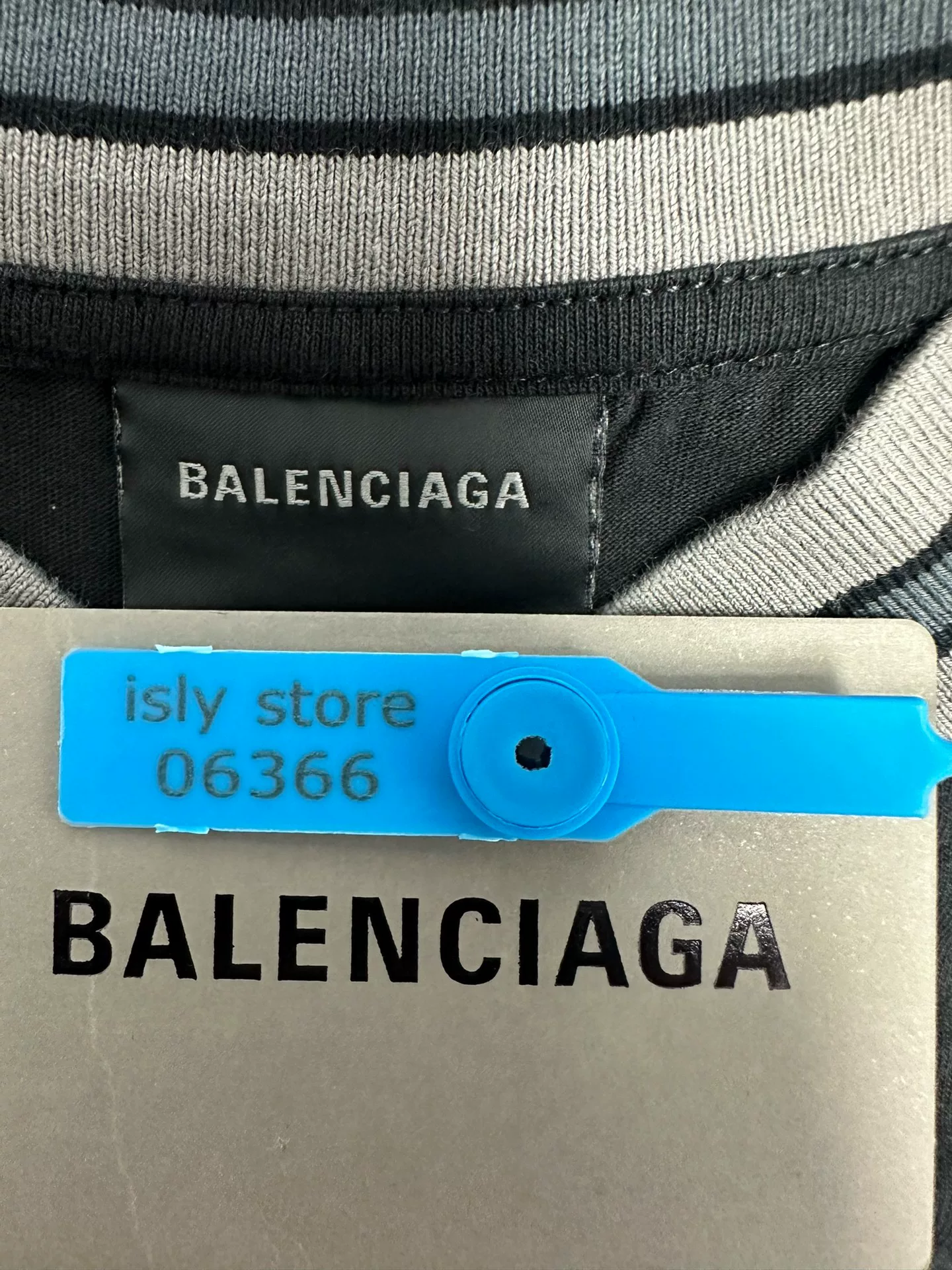 Balenciaga Football Long-Sleeve V-Neck Jersey — back