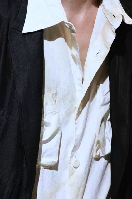 Yohji Yamamoto 08ss Wasteland Shirt — detail