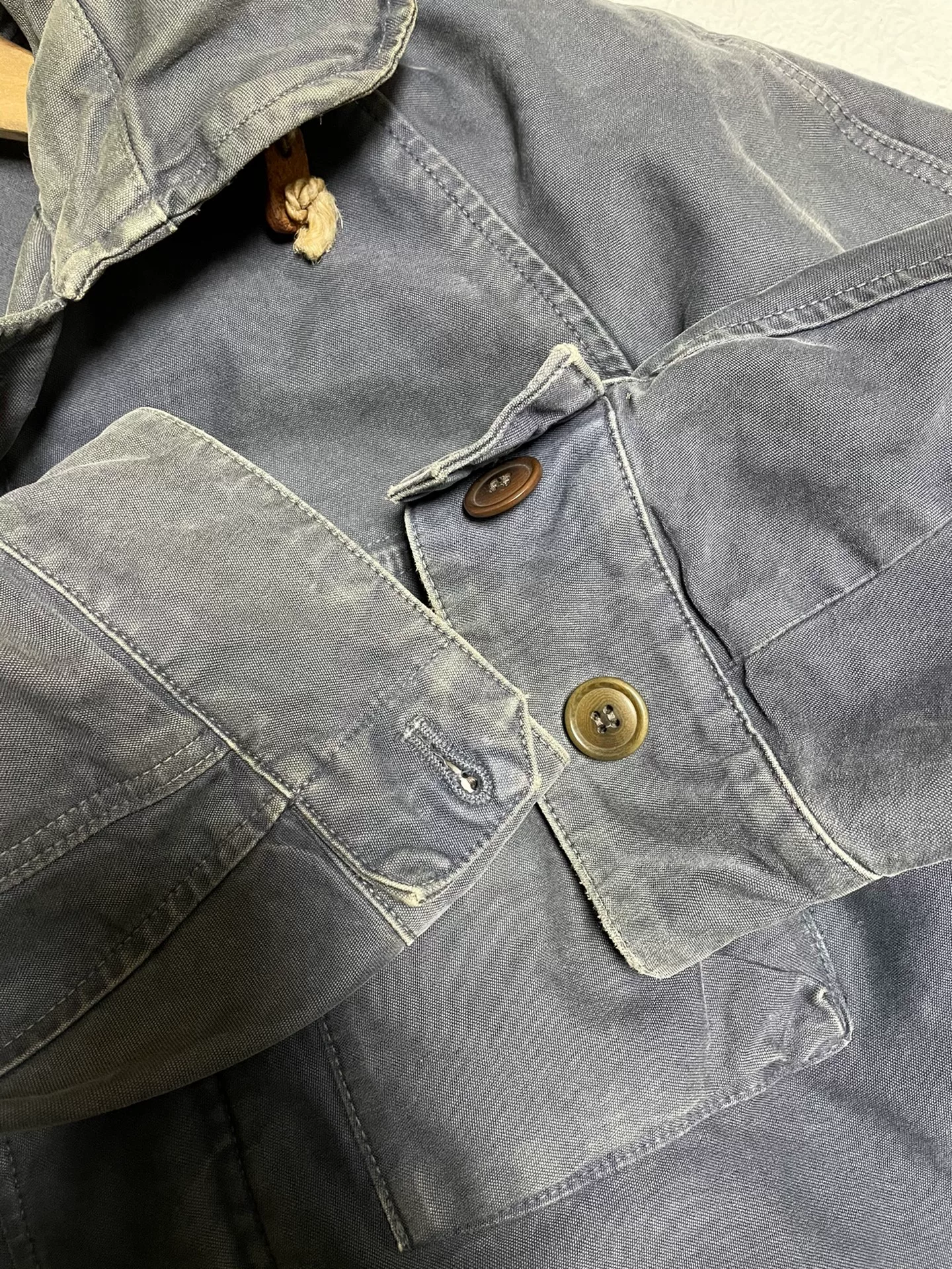 VISVIM PFD M65 DMGD Jacket — detail