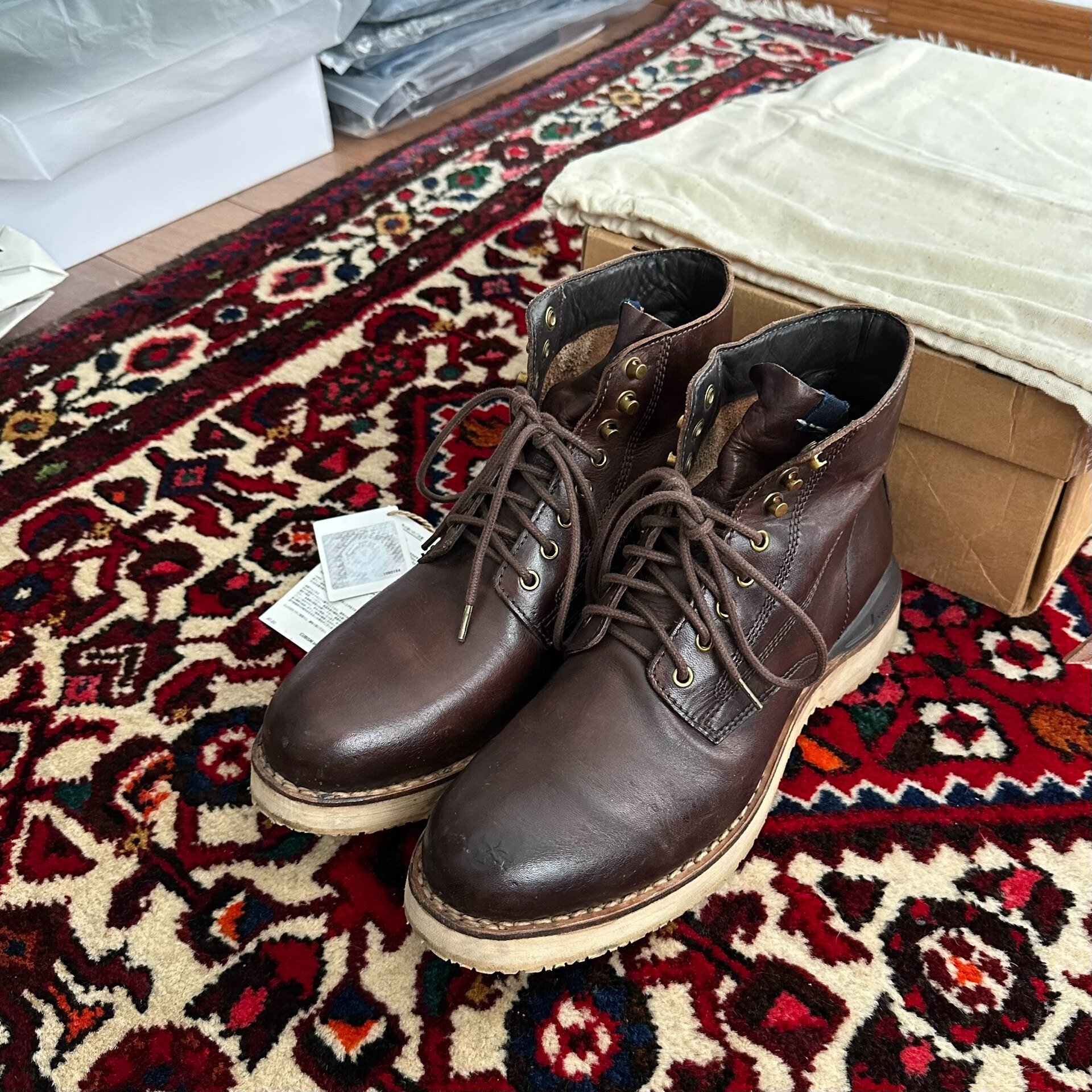 VISVIM 15AW ICT VIRGIL Mud-Dyed Boots — detail