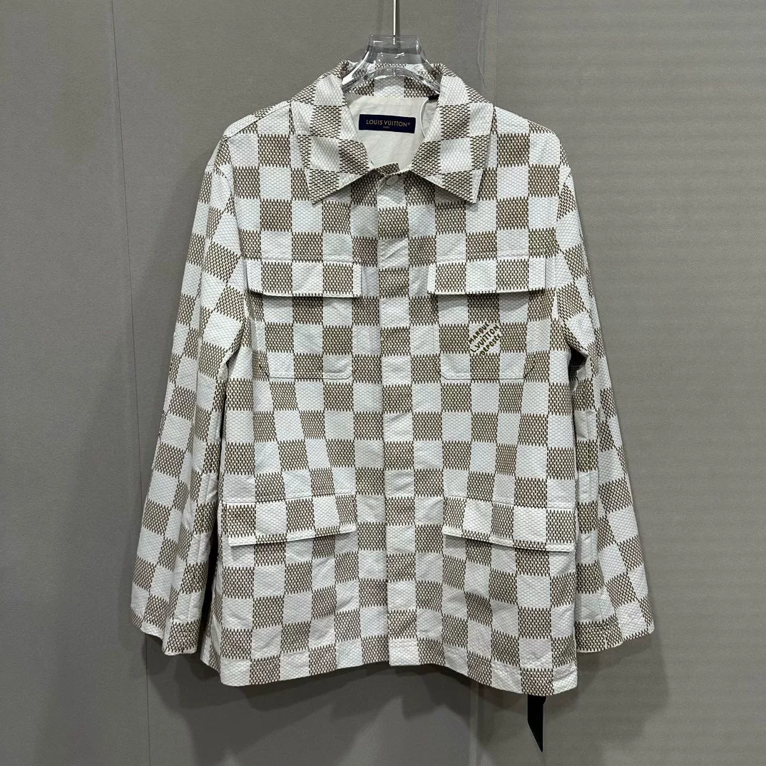 Louis Vuitton Checkered Logo Jacket