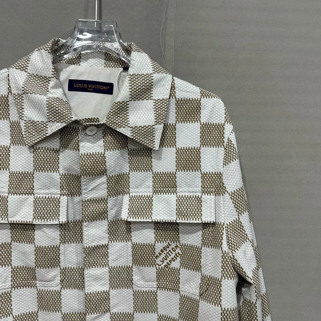 Louis Vuitton Checkered Logo Jacket — detail