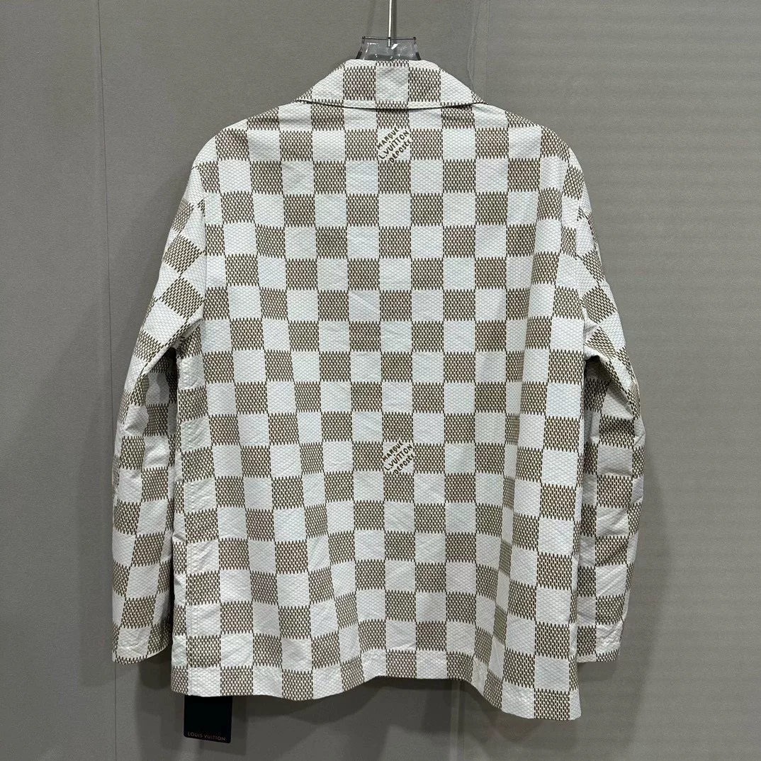 Louis Vuitton Checkered Logo Jacket — back