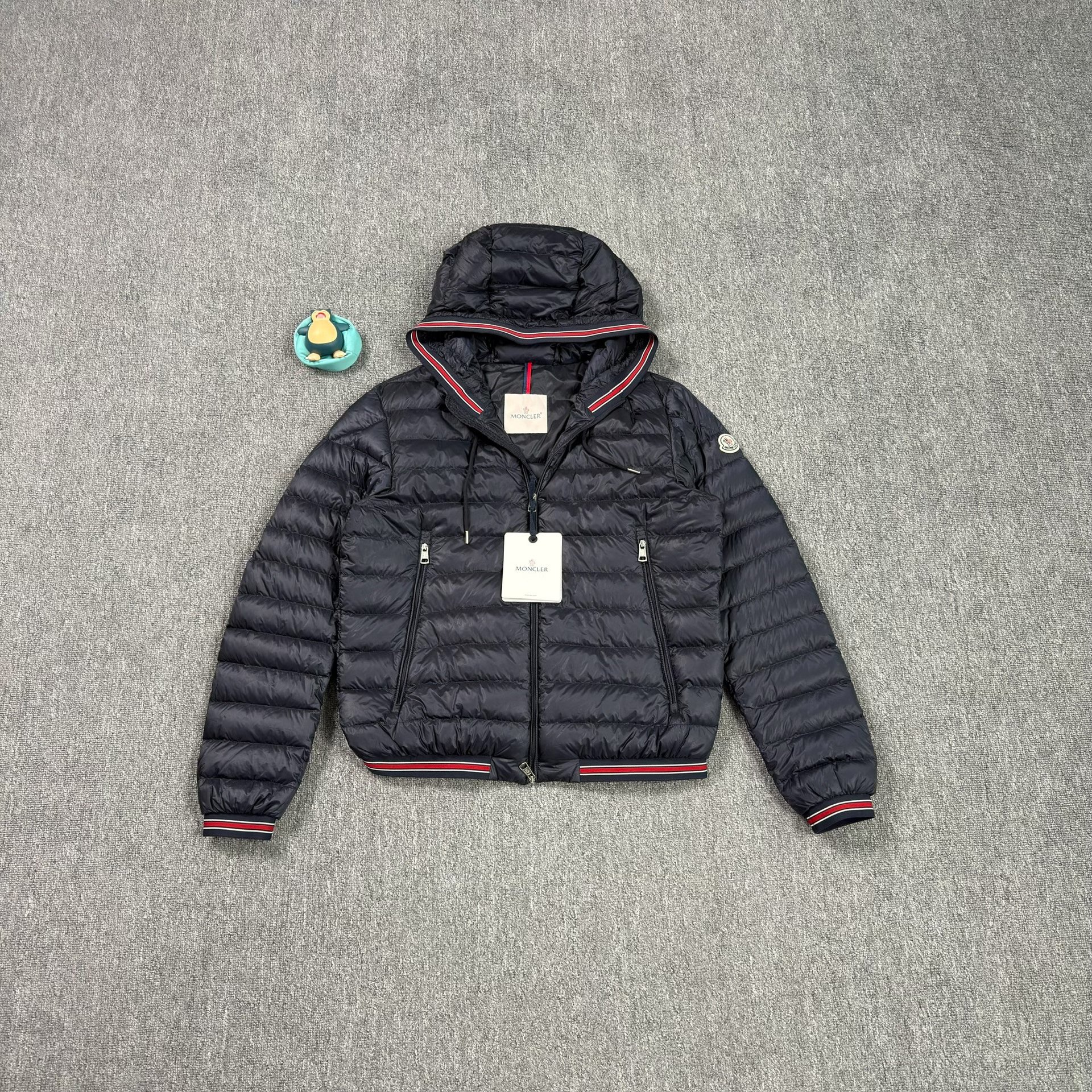 Moncler Eliot Navy Short Hooded Down Jacket