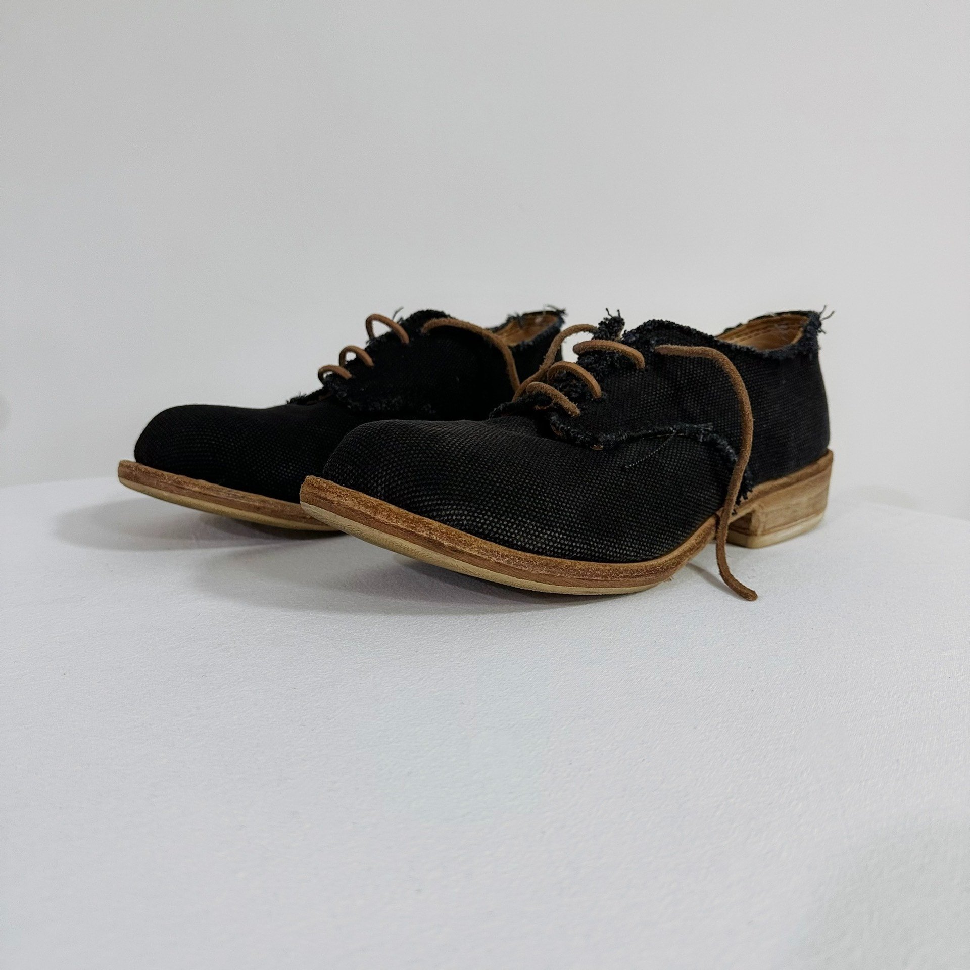 P.R.Patterson Vintage Canvas Leather Derby — back