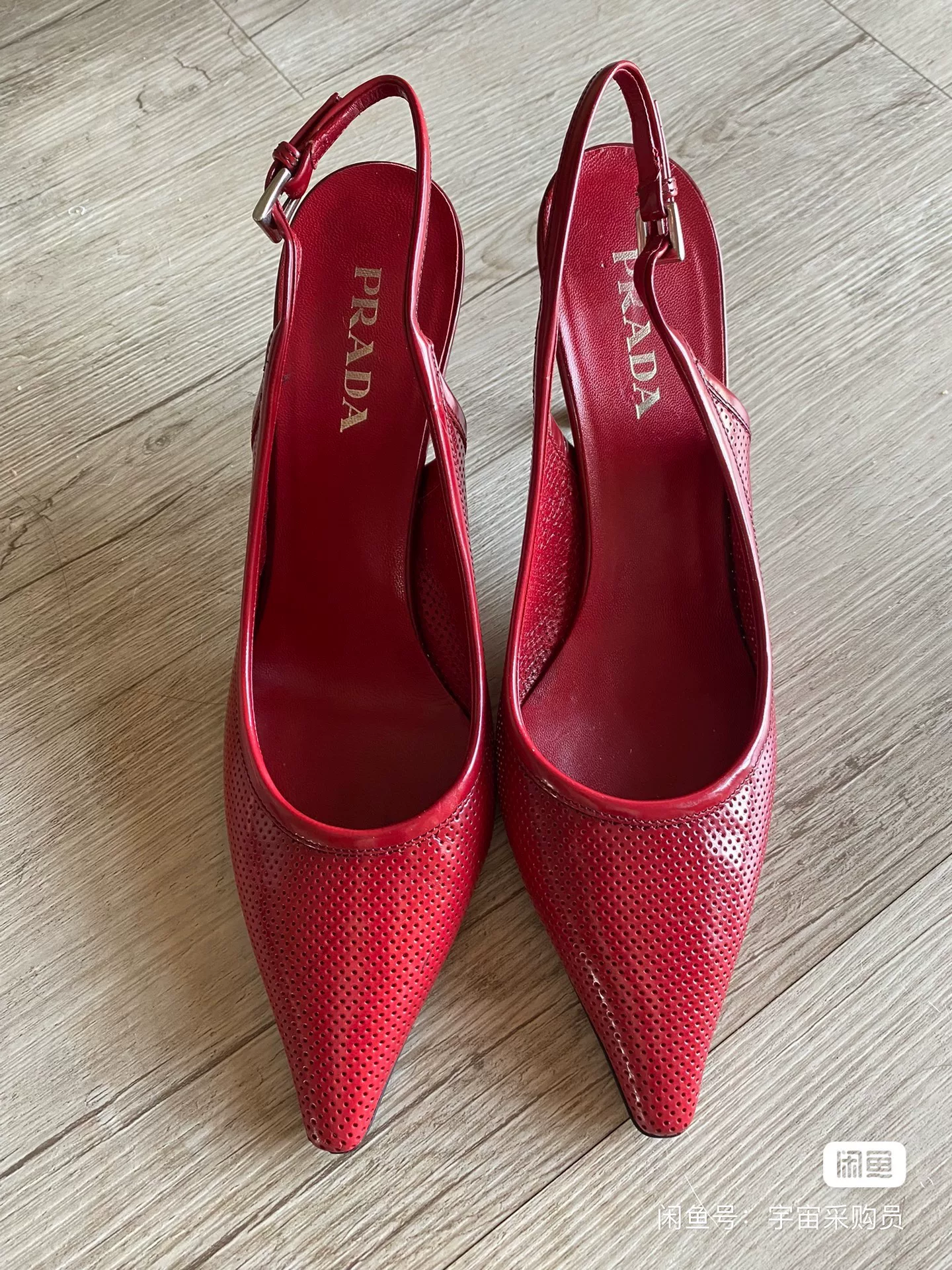 PRADA Red Pointed Toe High Heel Shoes