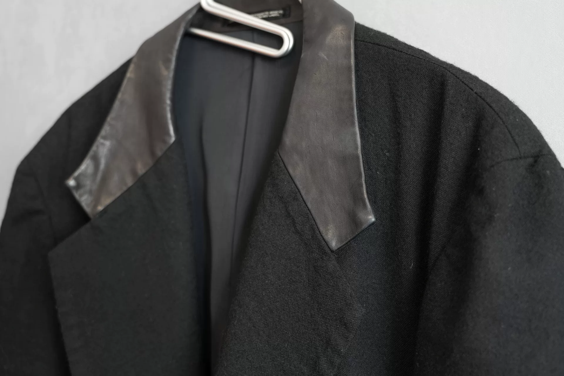 Yohji Yamamoto 03AW Patchwork Wool Jacket — back