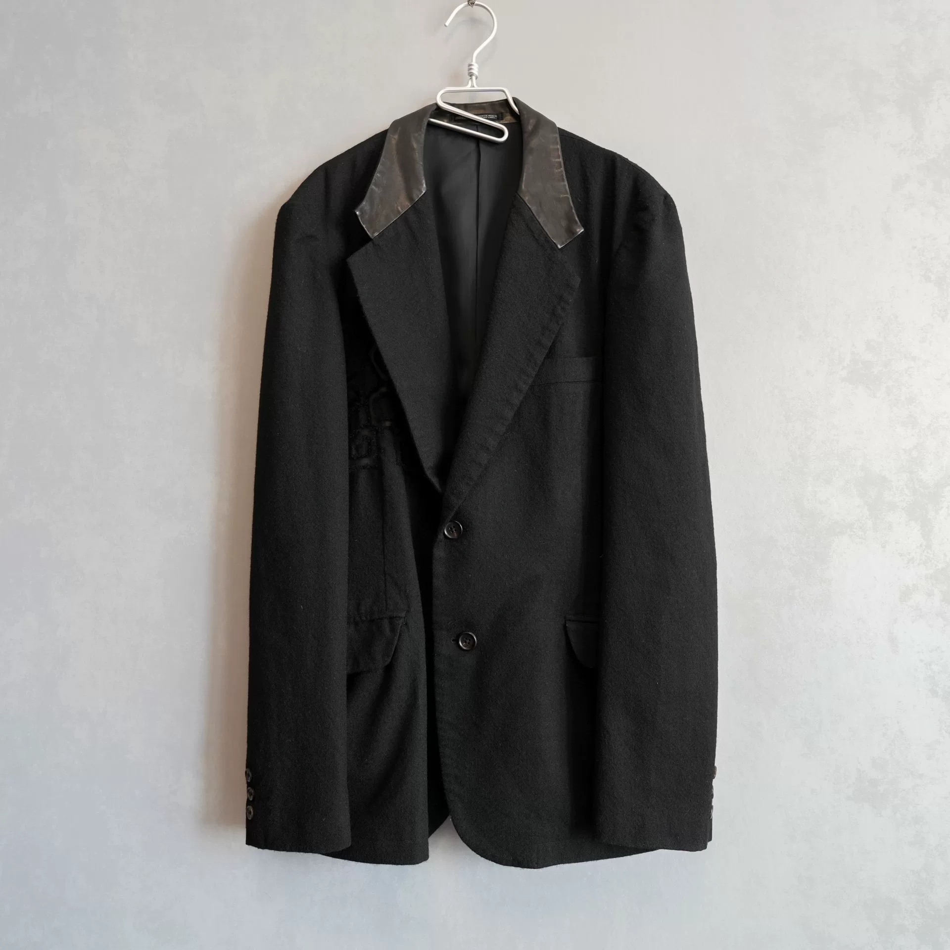 Yohji Yamamoto 03AW Patchwork Wool Jacket — front