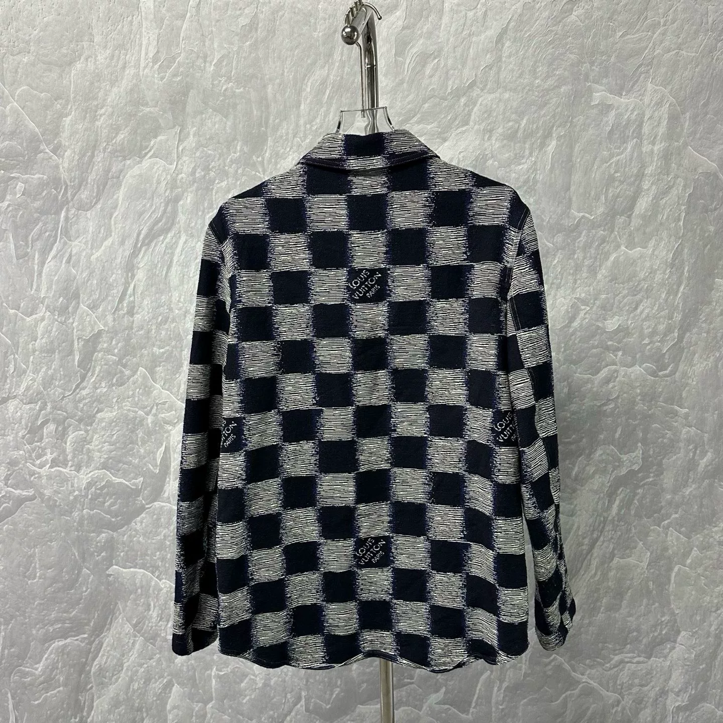 Louis Vuitton SS24 Checkerboard Long Sleeve Shirt — back