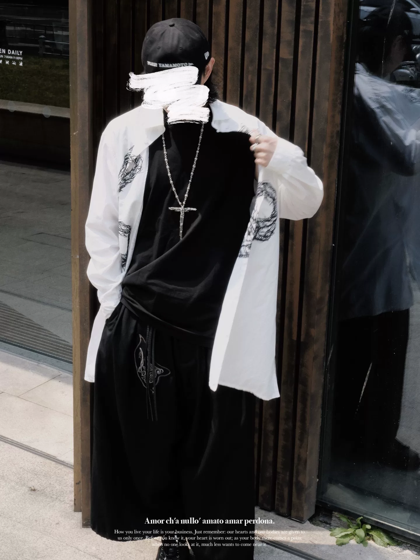 Yohji Yamamoto 21SS Rope Graphic Shirt — front