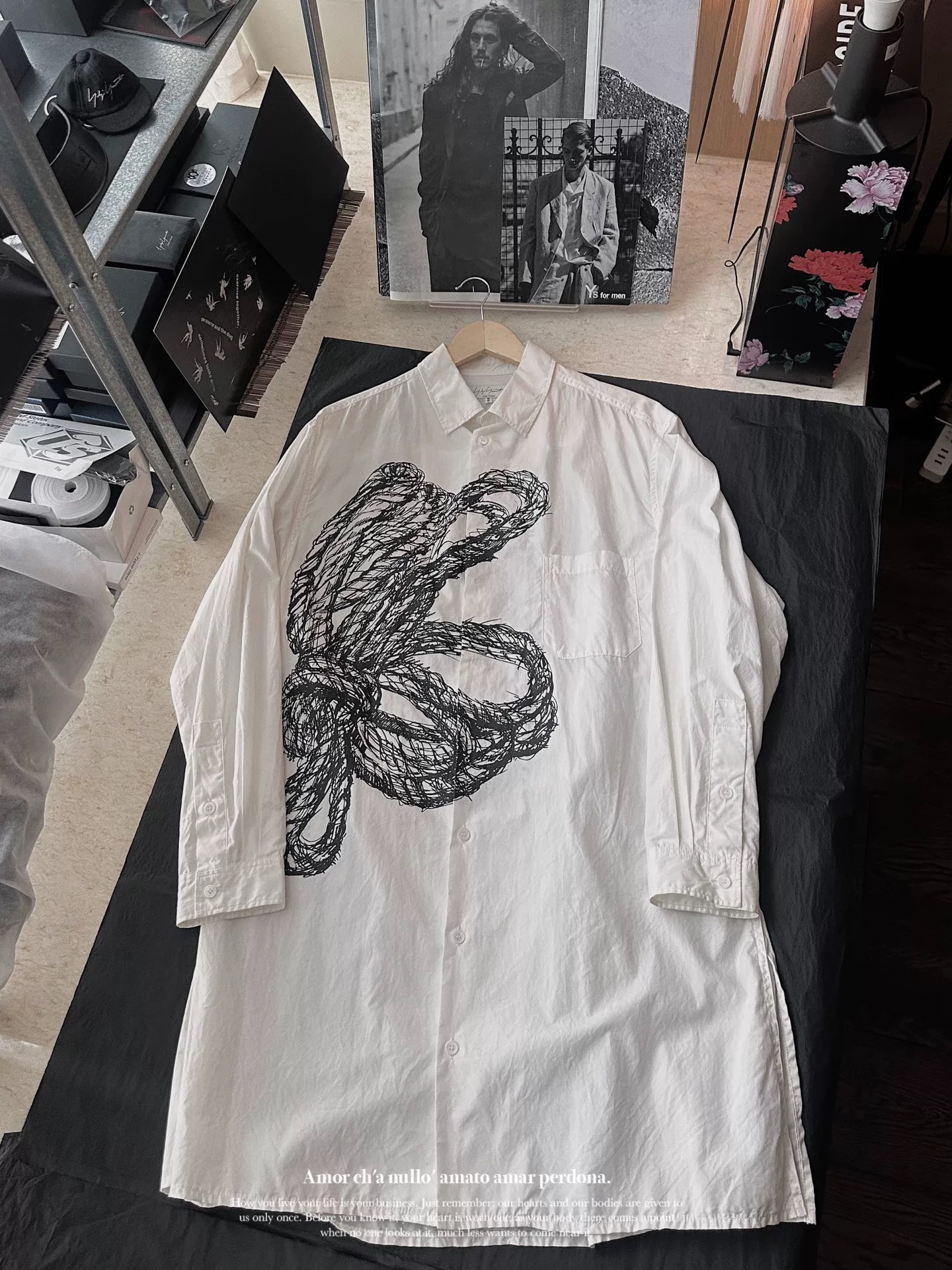 Yohji Yamamoto 21SS Rope Graphic Shirt