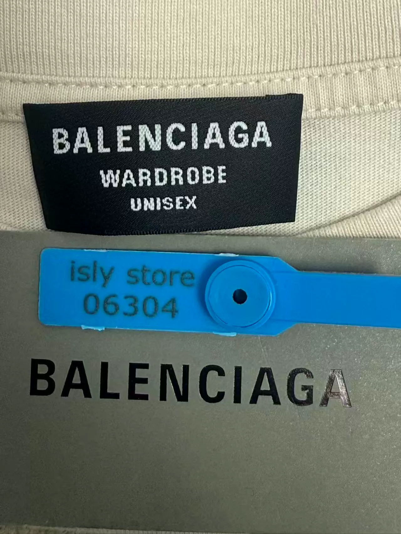 Balenciaga 'BALENCIAGA' Print Crew Neck T-Shirt — back