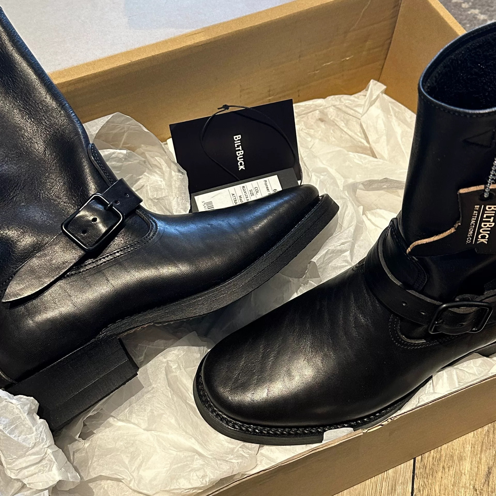 The Pioneer Horsehide Engineer Boots