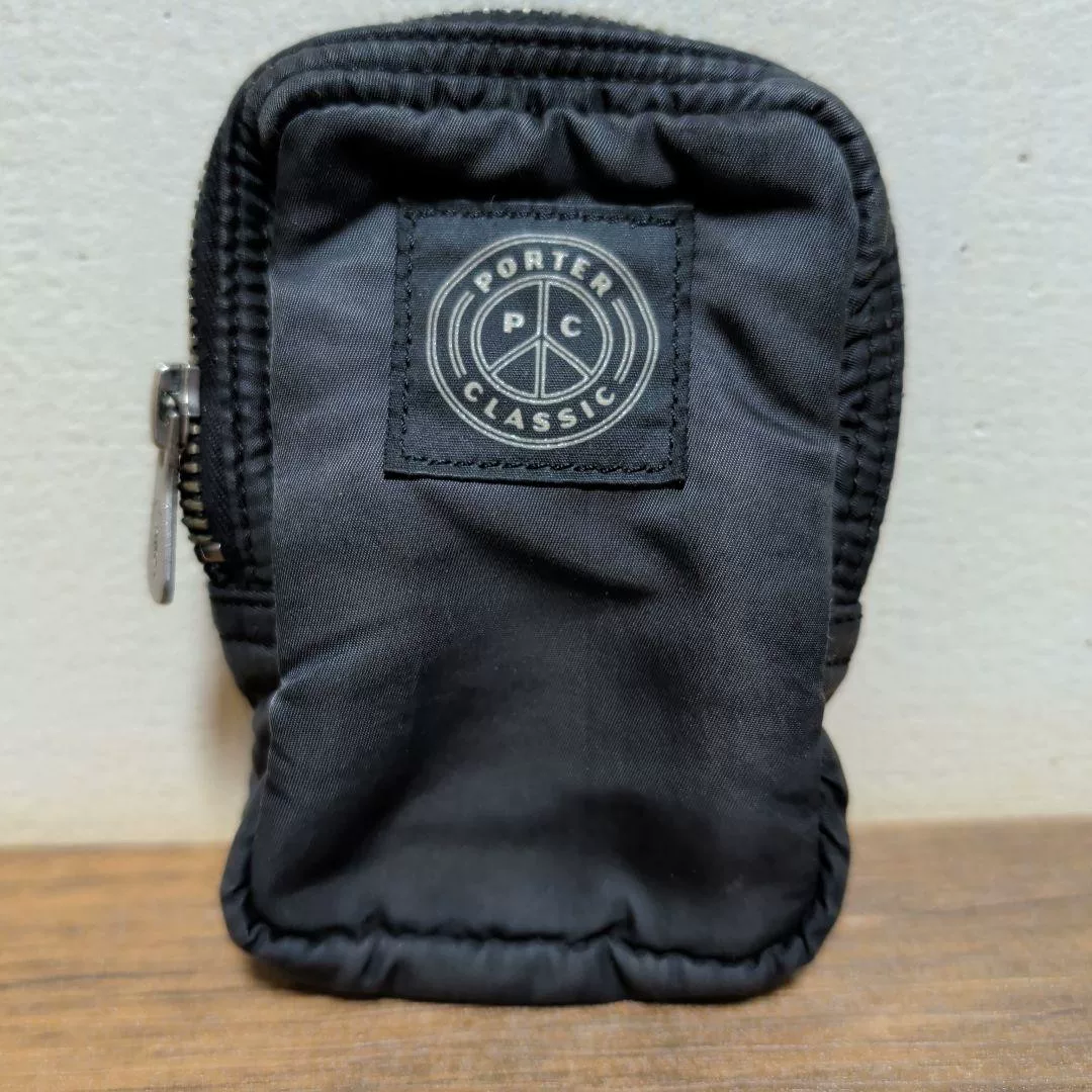 PORTER Classic Black Damaged Nylon Bag