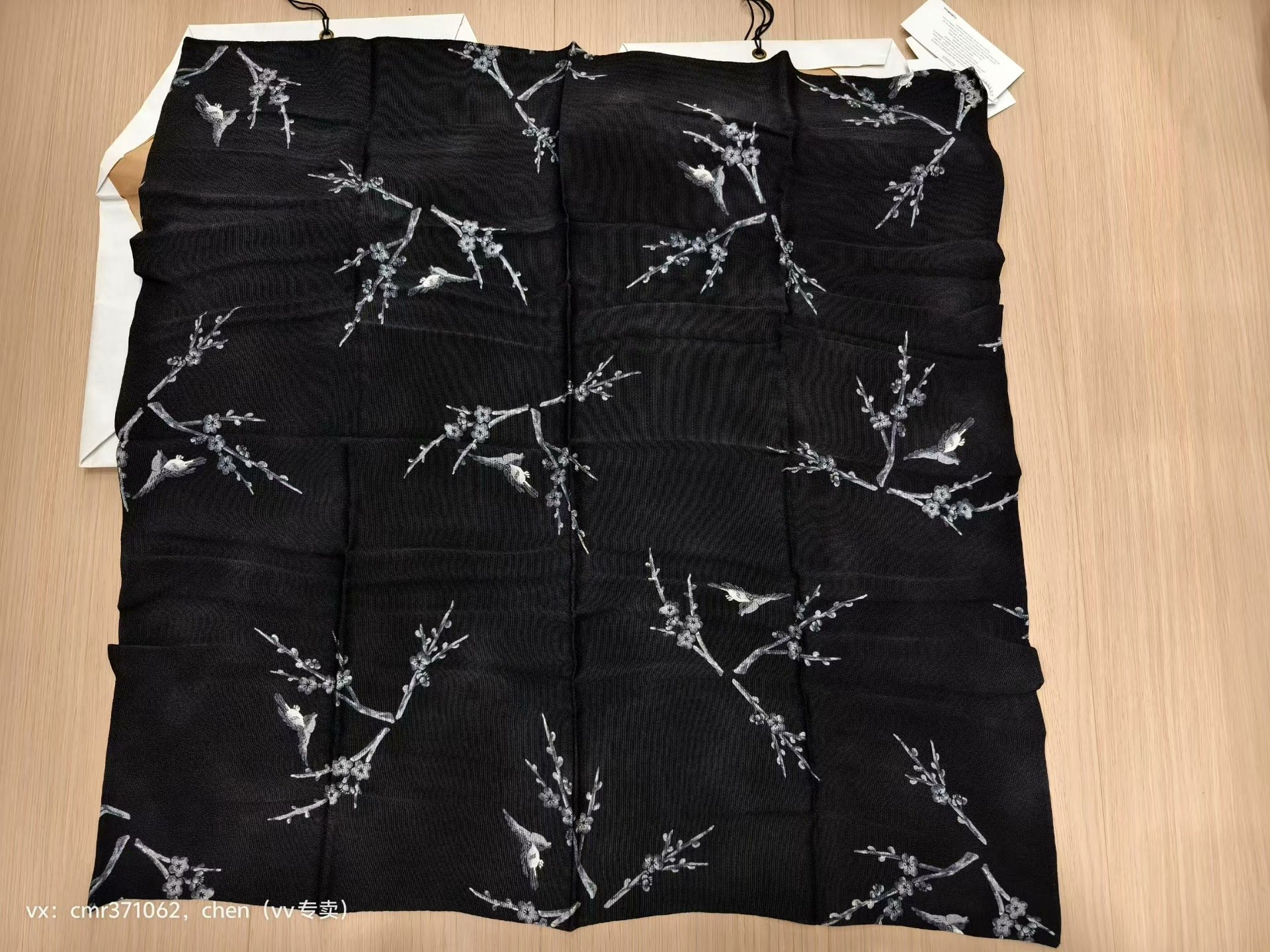 visvim 22AW Silk Scarf Ren — back