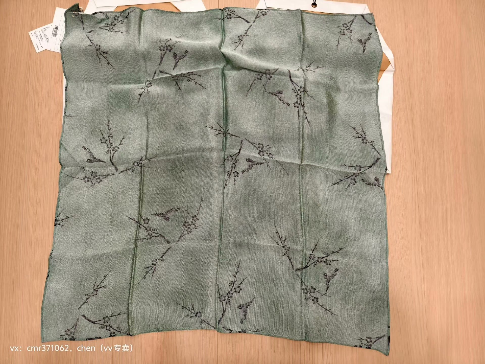 visvim 22AW Silk Scarf Ren — label
