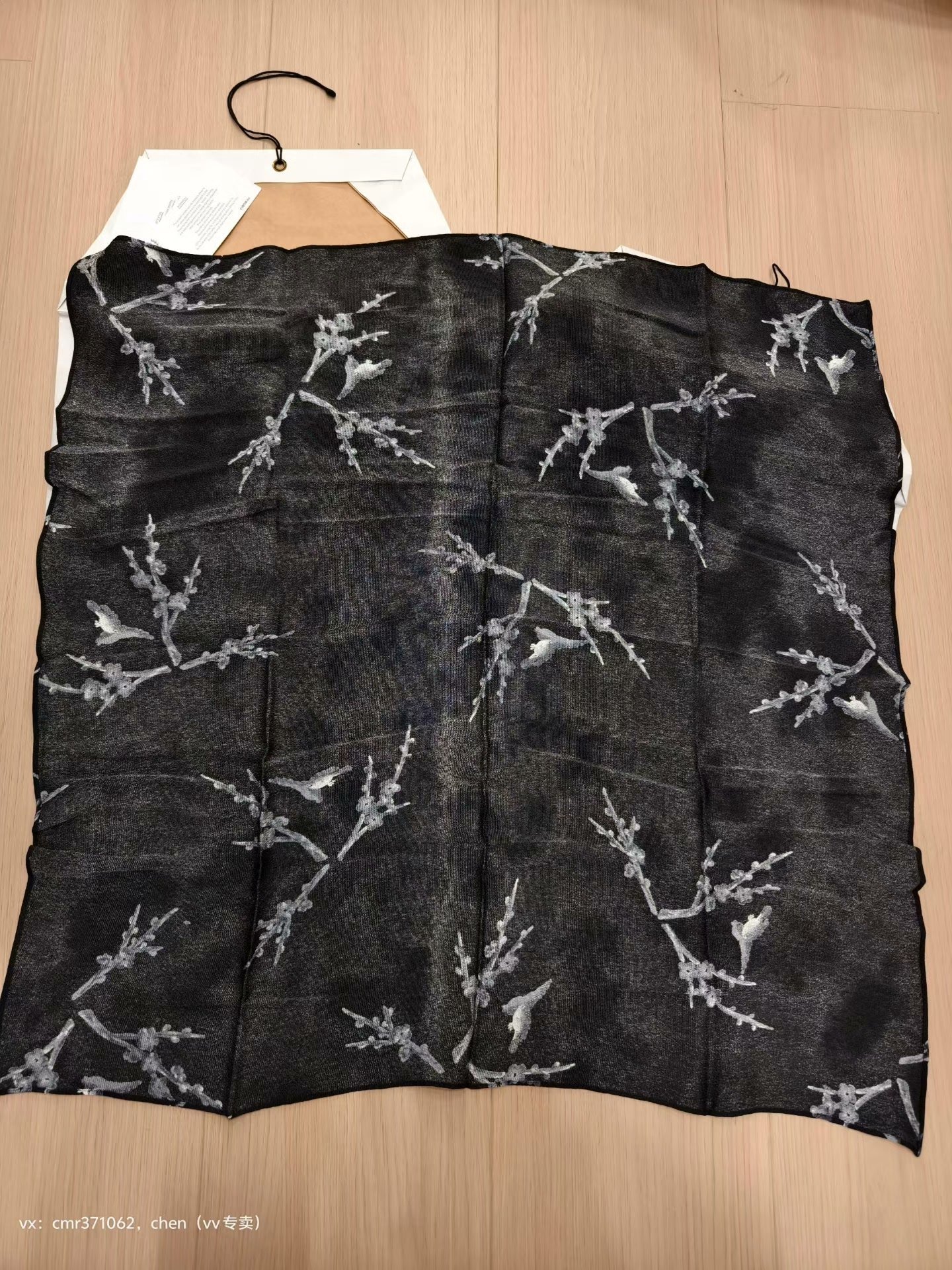 visvim 22AW Silk Scarf Ren — front
