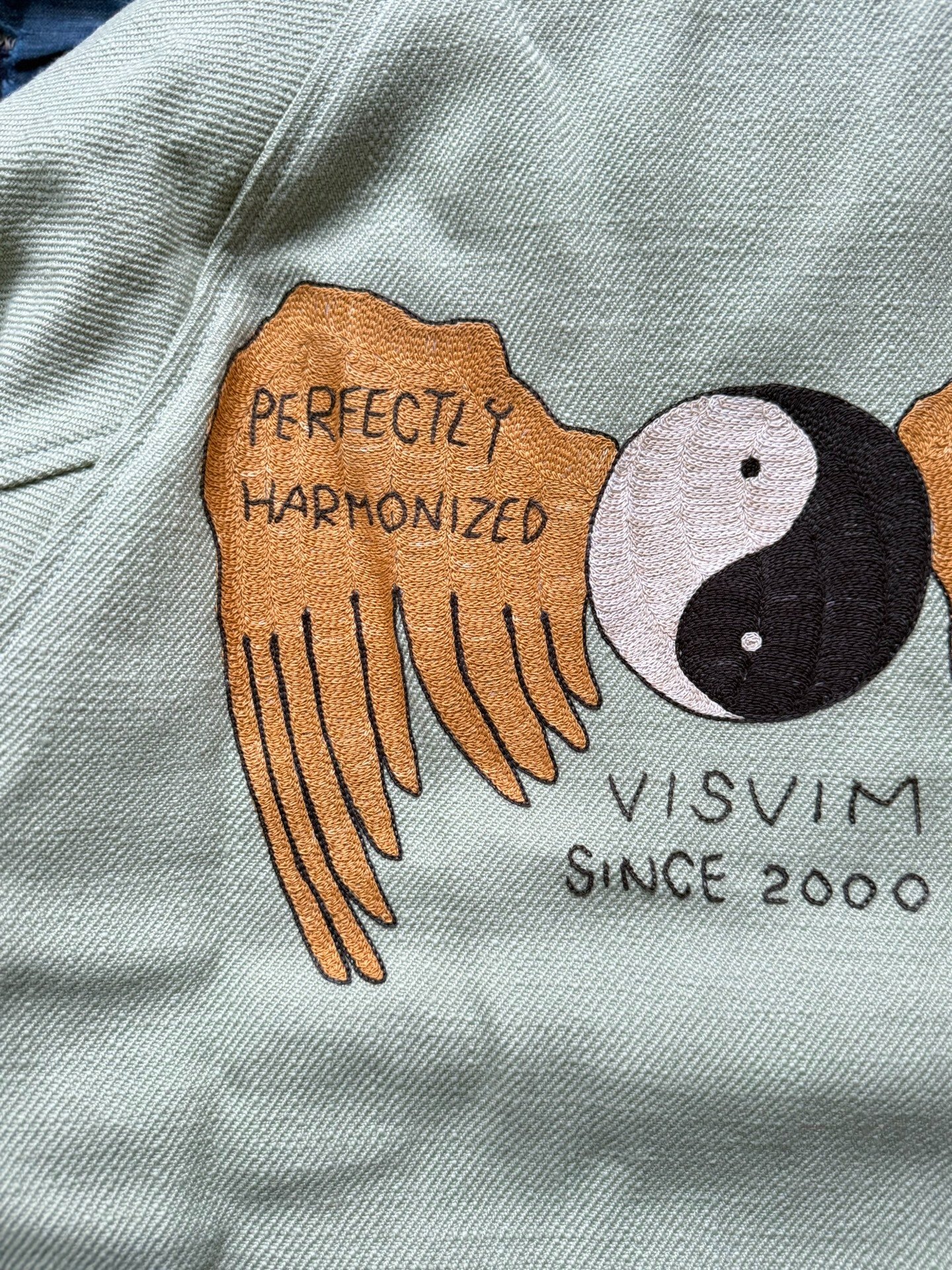 VISVIM 26SS DOUGLAS STADIUM Embroidery Jacket — label