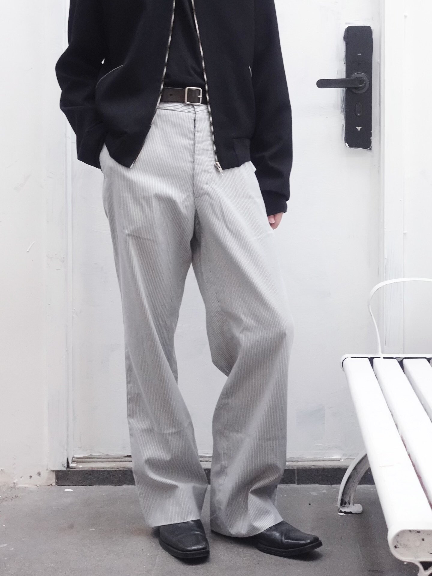 Maison Martin Margiela SS2002 Striped Pants — detail