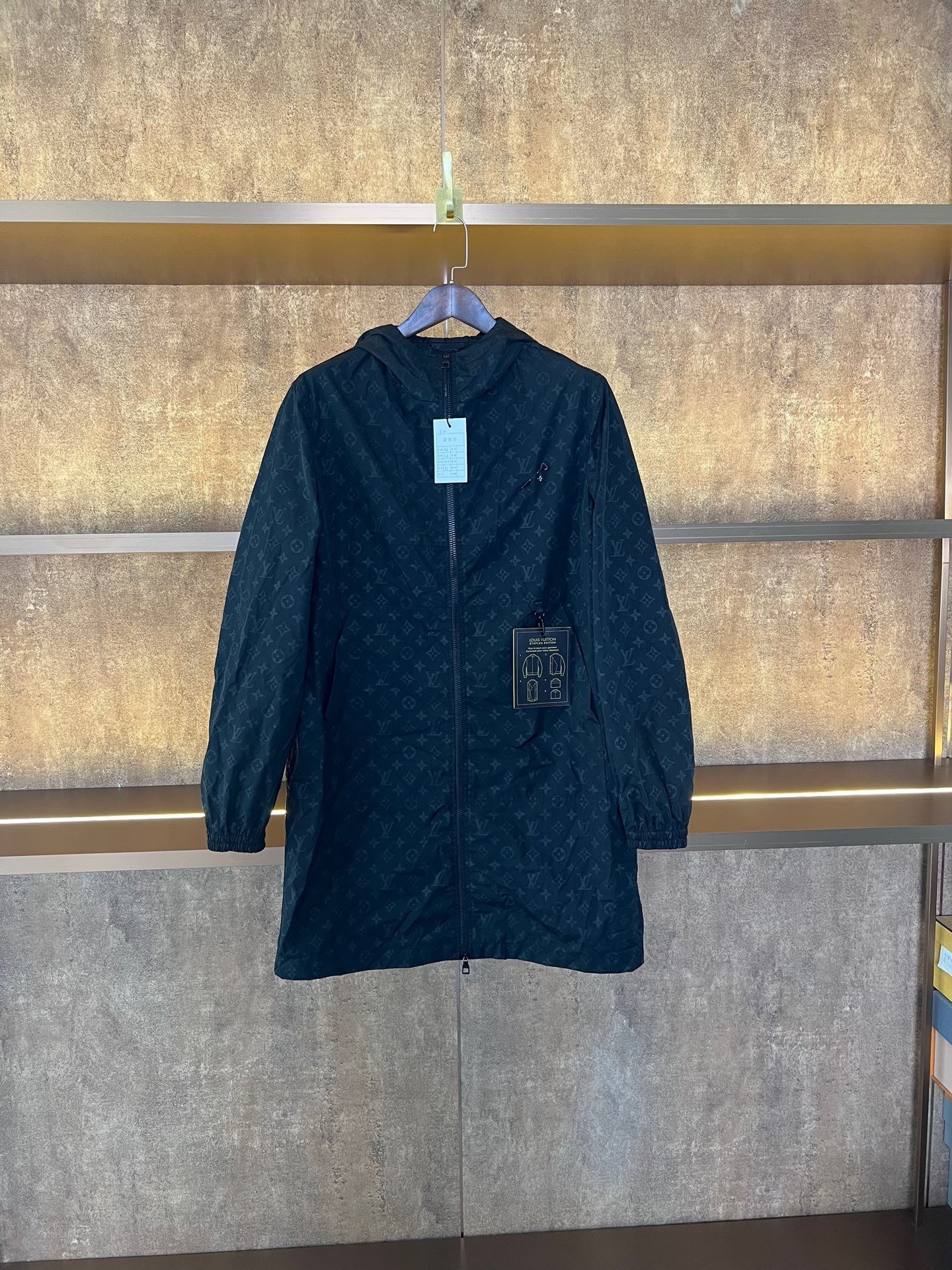 Louis Vuitton LV Monogram Long Hooded Raincoat