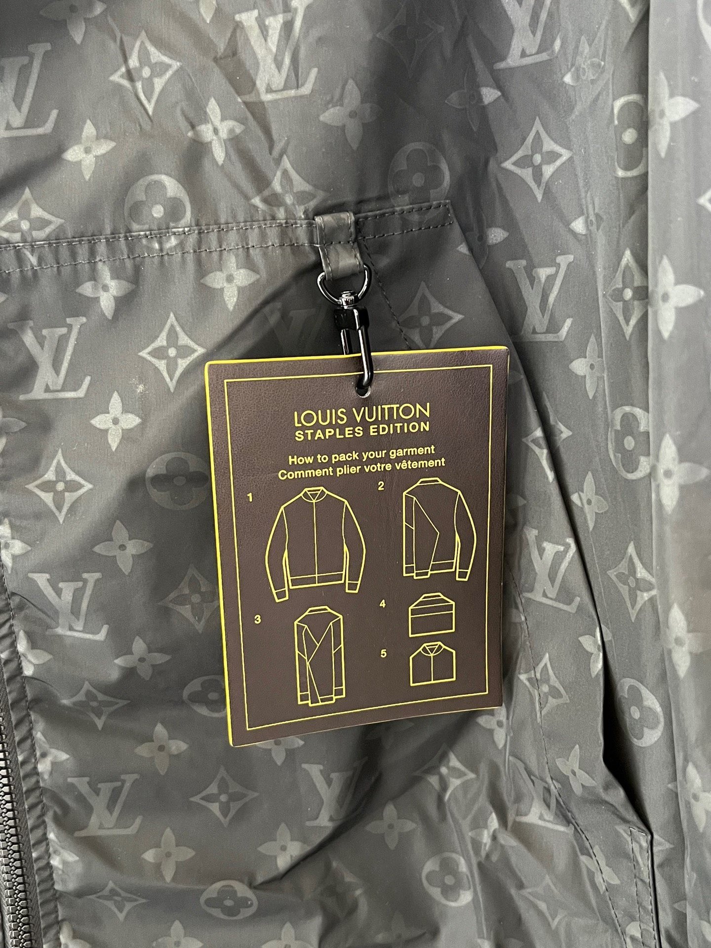Louis Vuitton LV Monogram Long Hooded Raincoat — back
