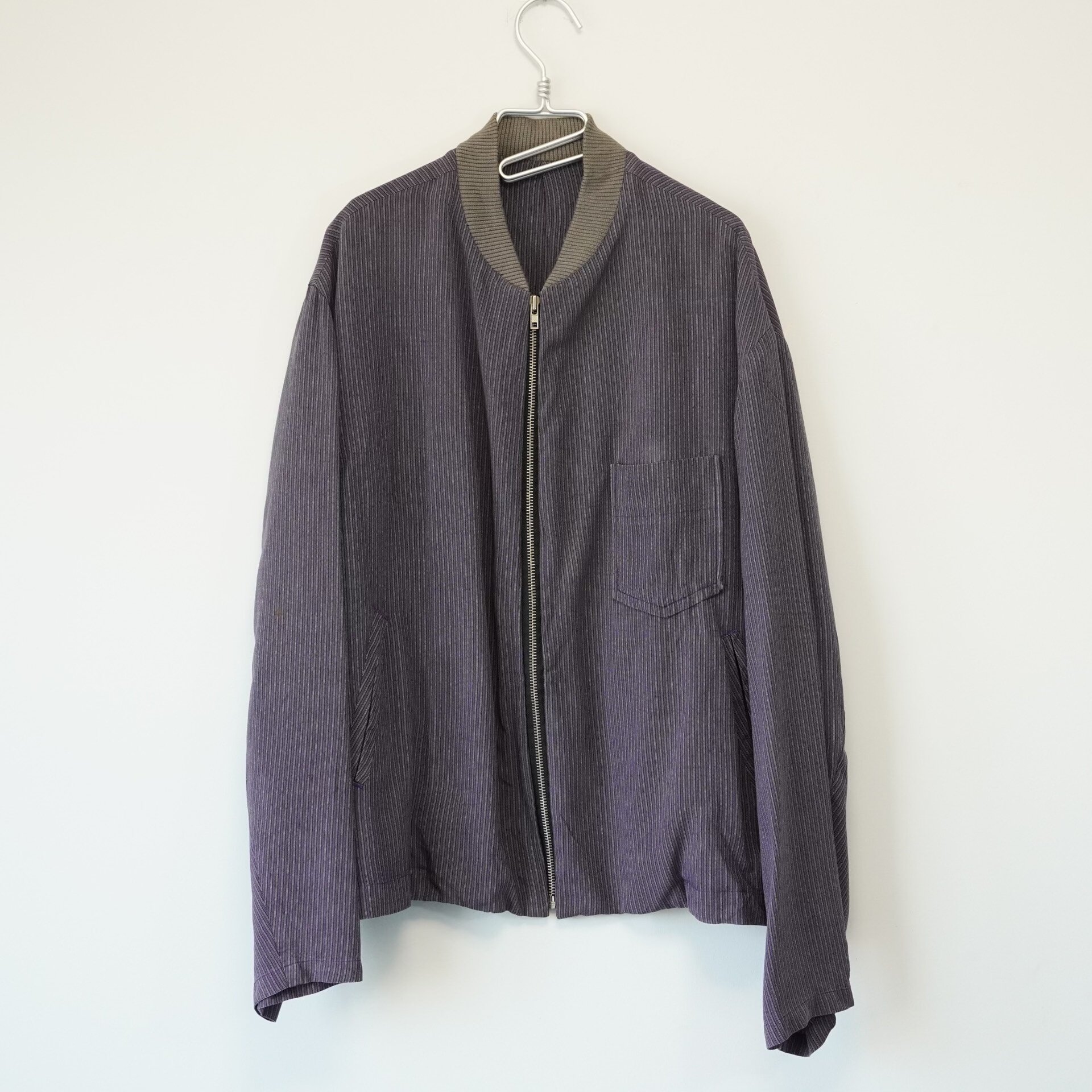 Yohji Yamamoto 96SS Striped Zip Jacket