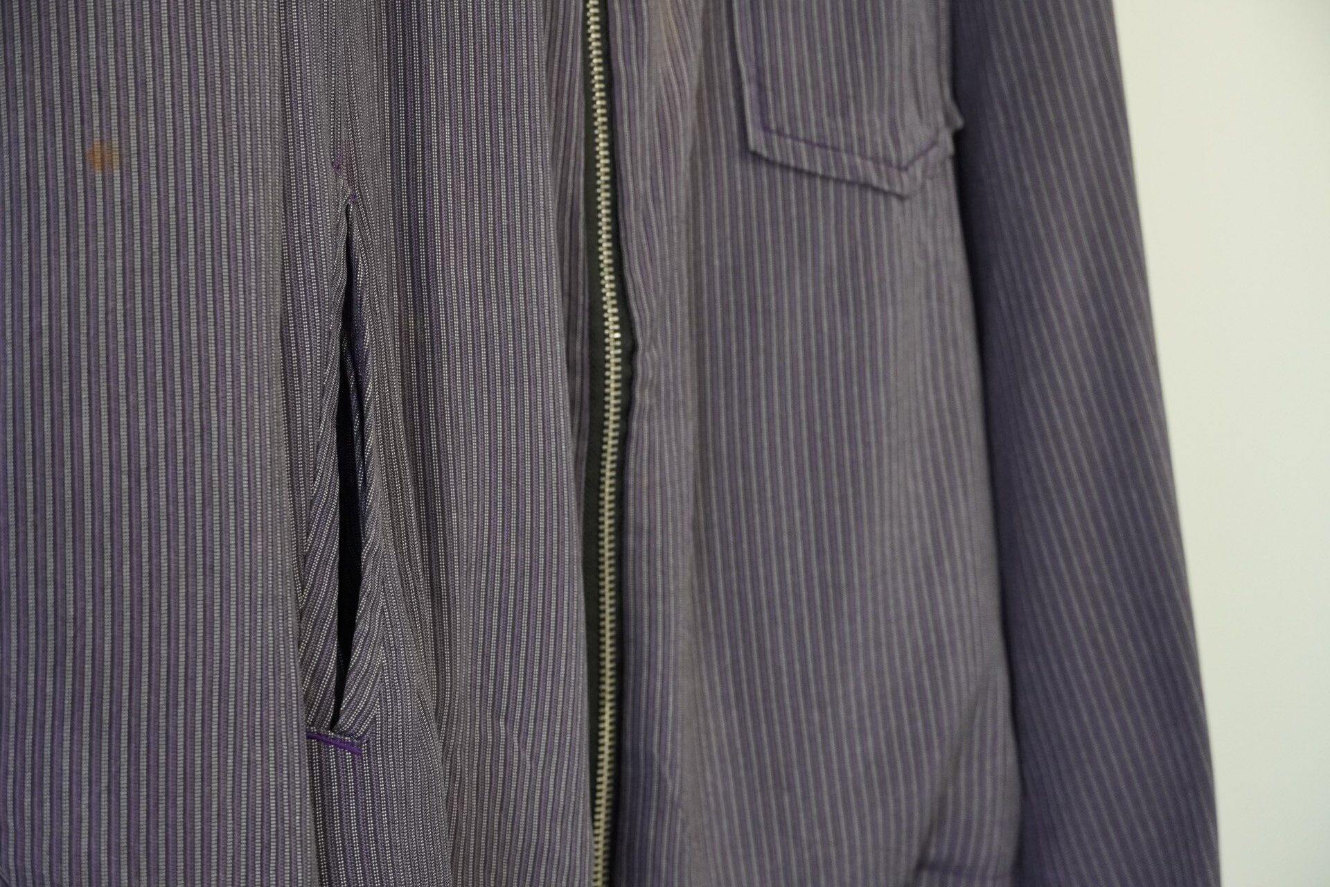 Yohji Yamamoto 96SS Striped Zip Jacket — back