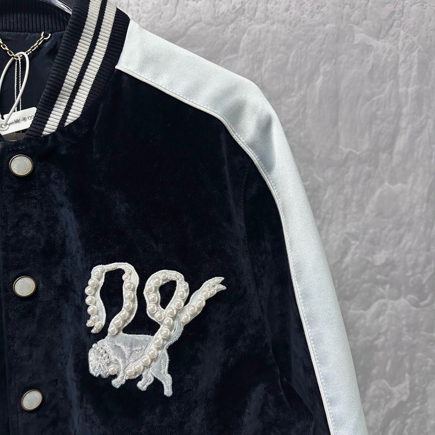 Louis Vuitton SS25 Yokosuka Varsity Jacket — detail