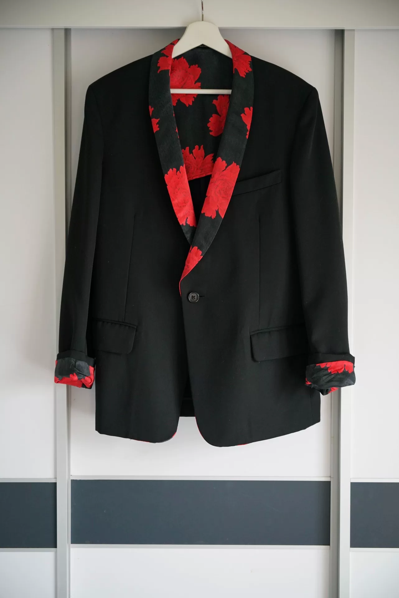 Yohji Yamamoto 05AW Peony Silk Collar Blazer
