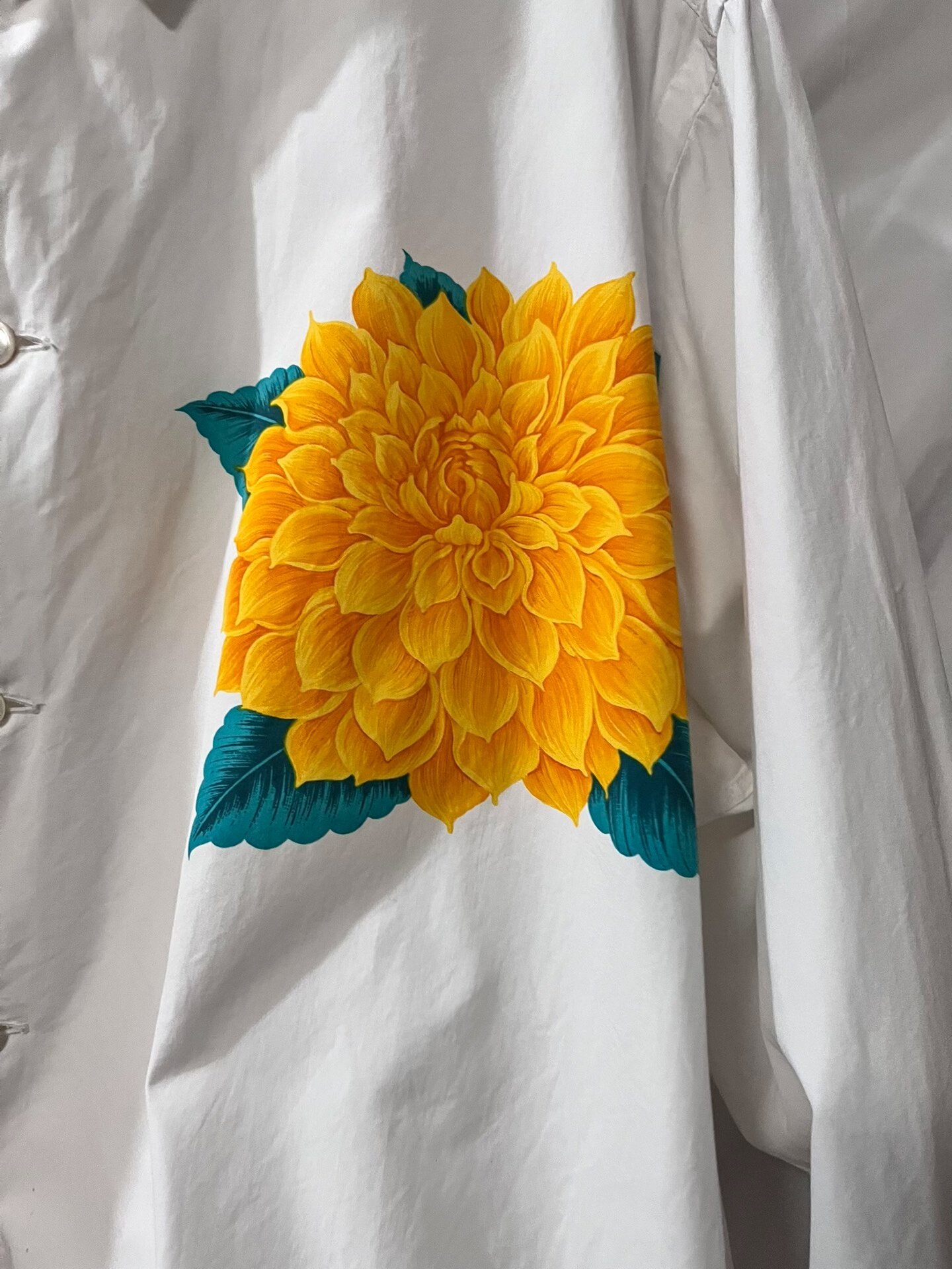 Yohji Yamamoto 87ss White Dahlia Shirt — front