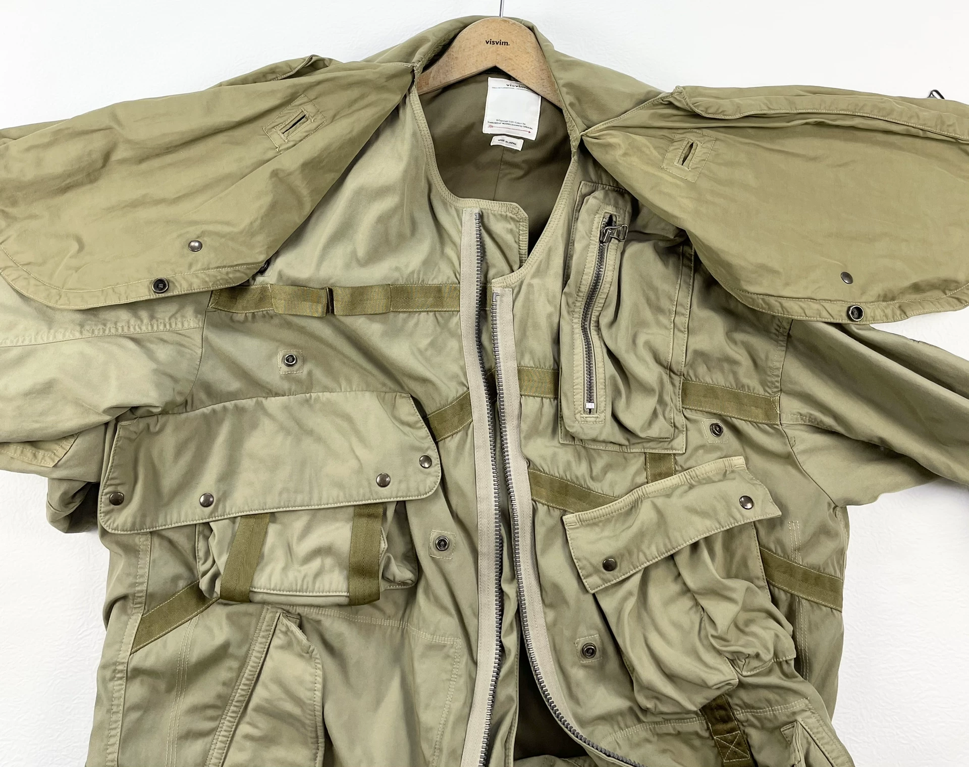 VISVIM Mud-Dyed Paratrooper Coat — back