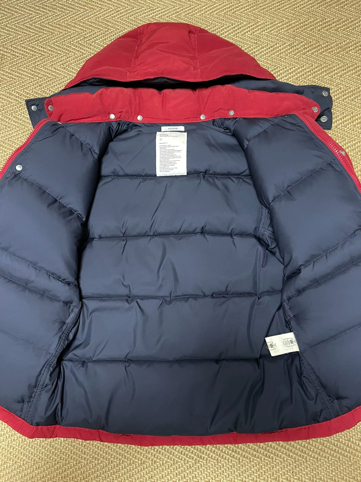 WTAPS 60/40 Down Jacket — detail
