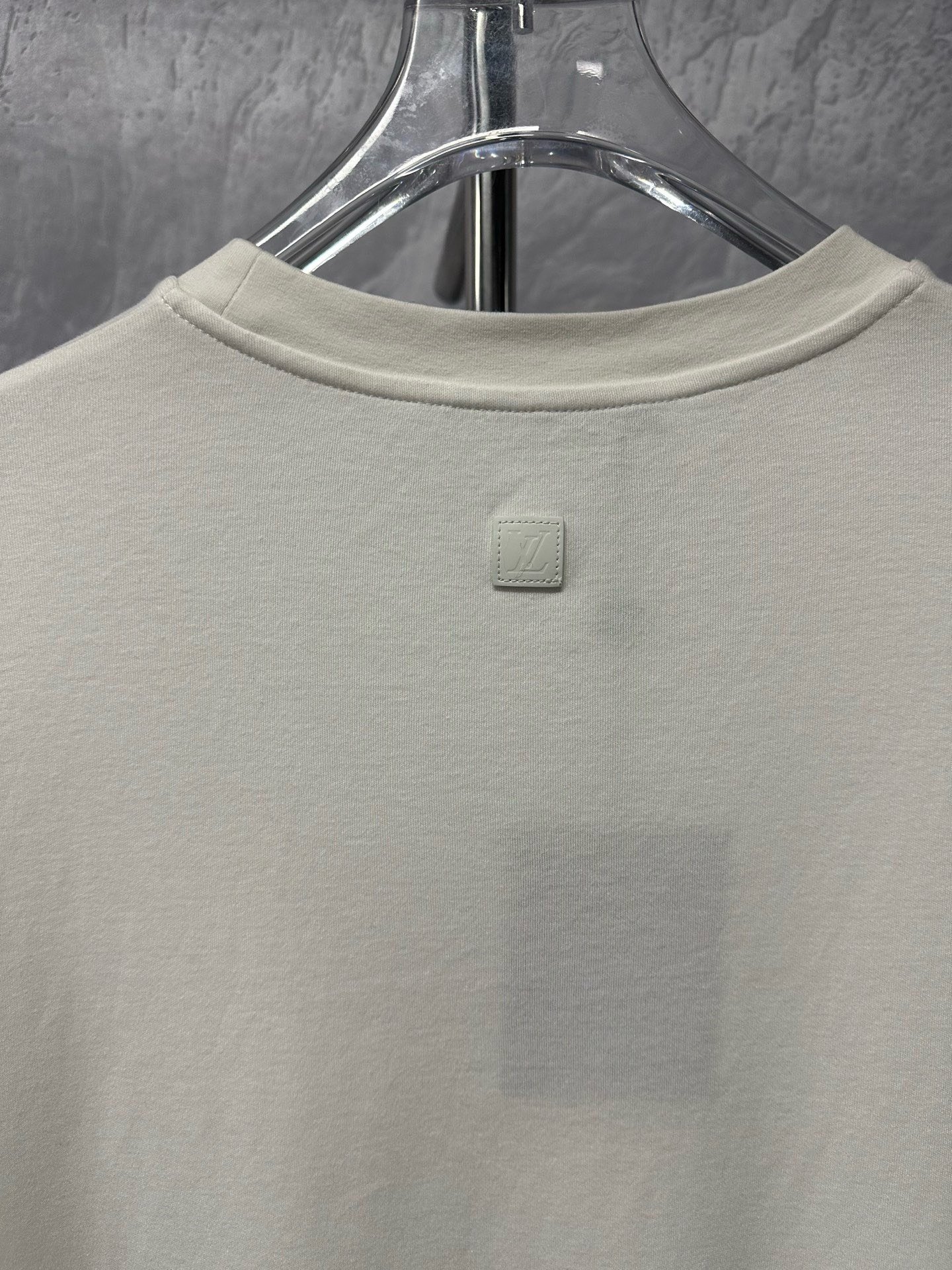 Louis Vuitton FW25 Solid Crew Neck Logo Tee — label