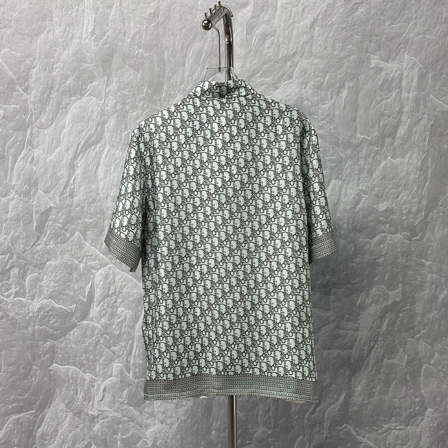 Dior Logo All-Over Print Silk Shirt — back