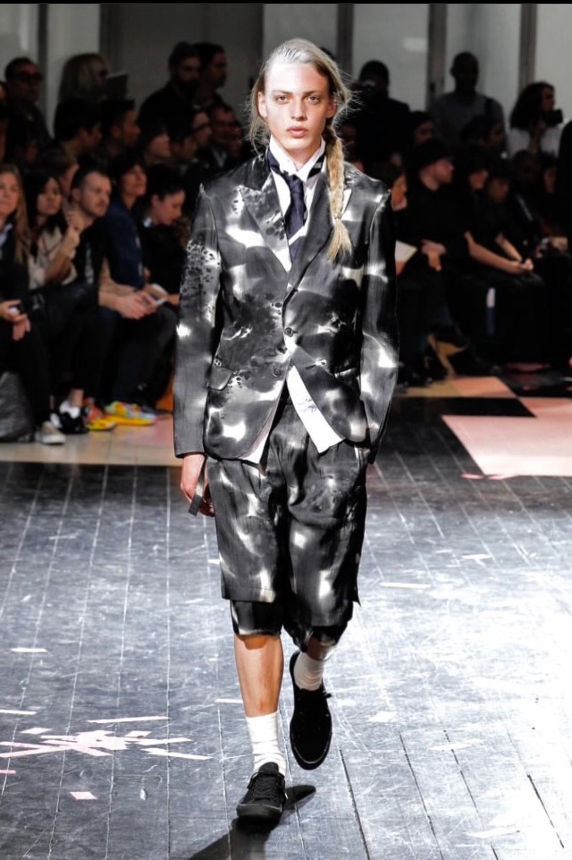 Yohji Yamamoto 14ss Ink Silk Shorts