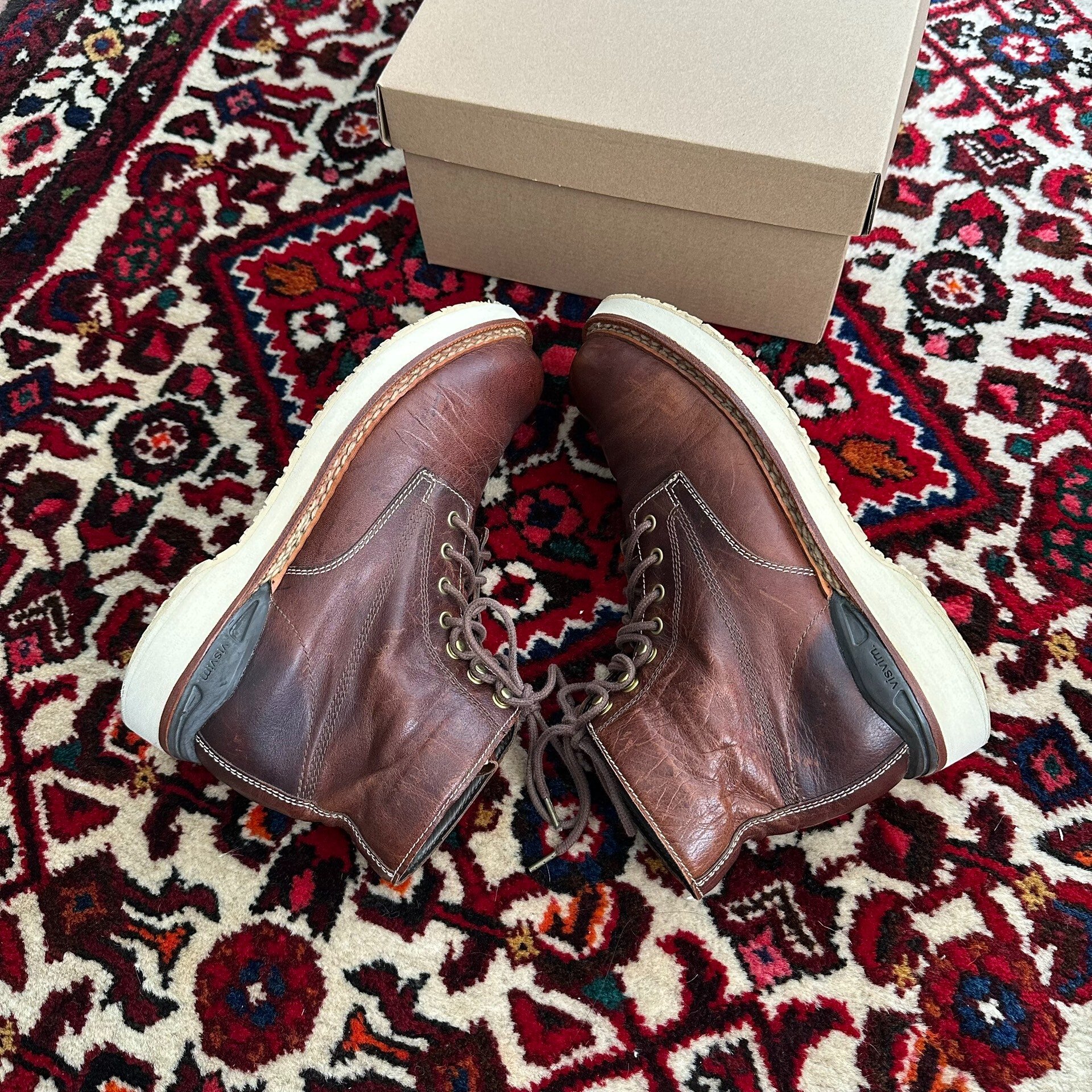 visvim 12aw Virgil Double Stitch Boots — back