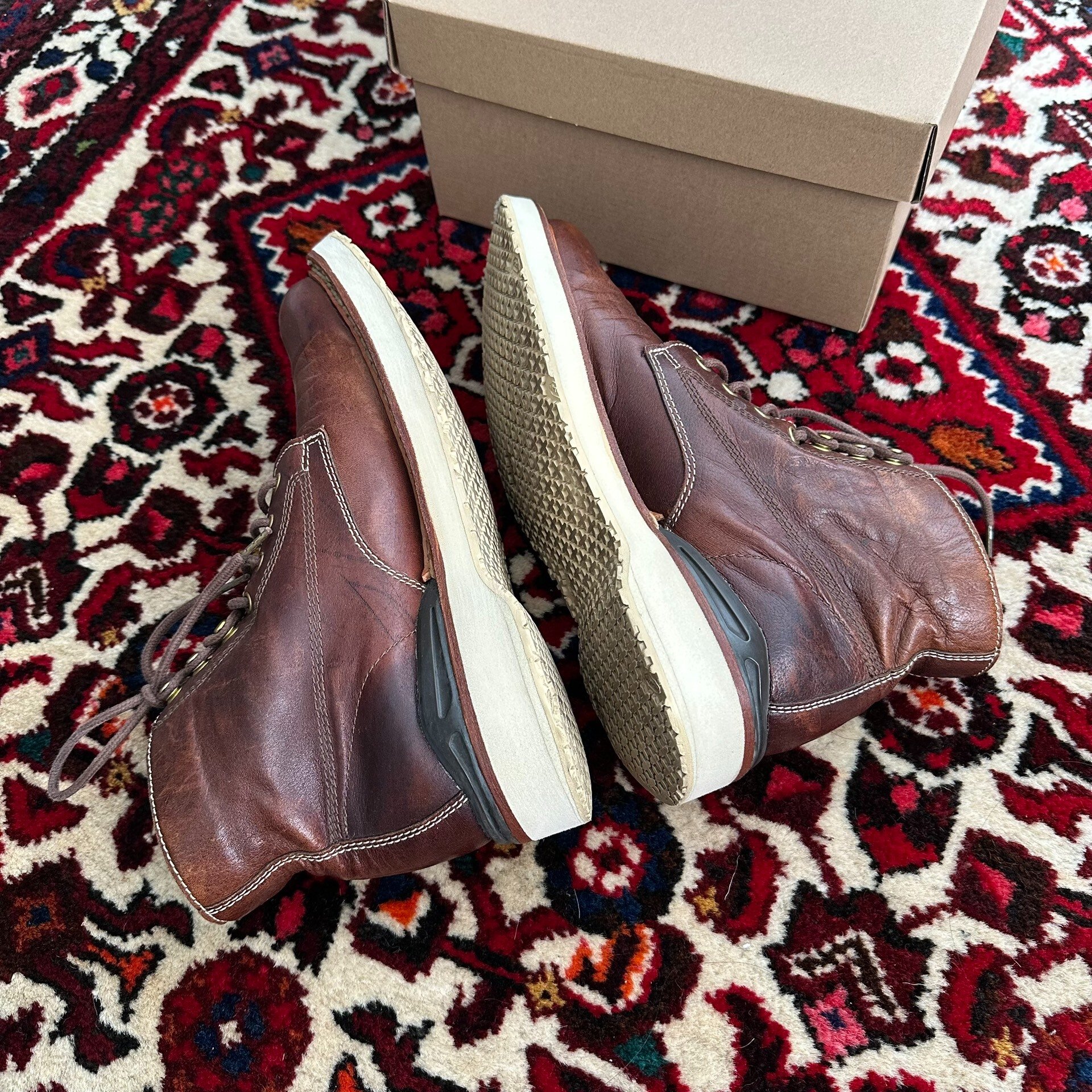 visvim 12aw Virgil Double Stitch Boots — detail