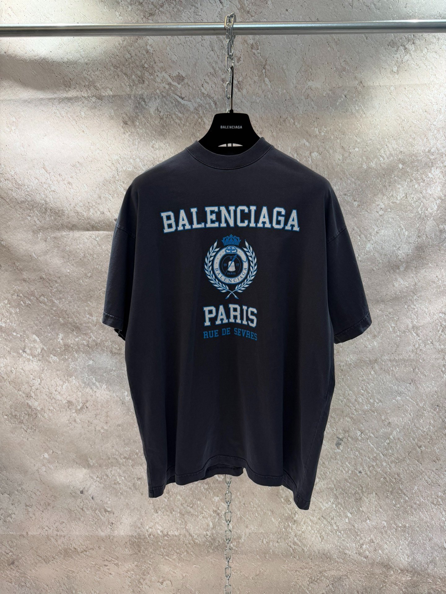 Balenciaga Crest Logo Short-Sleeve T-Shirt