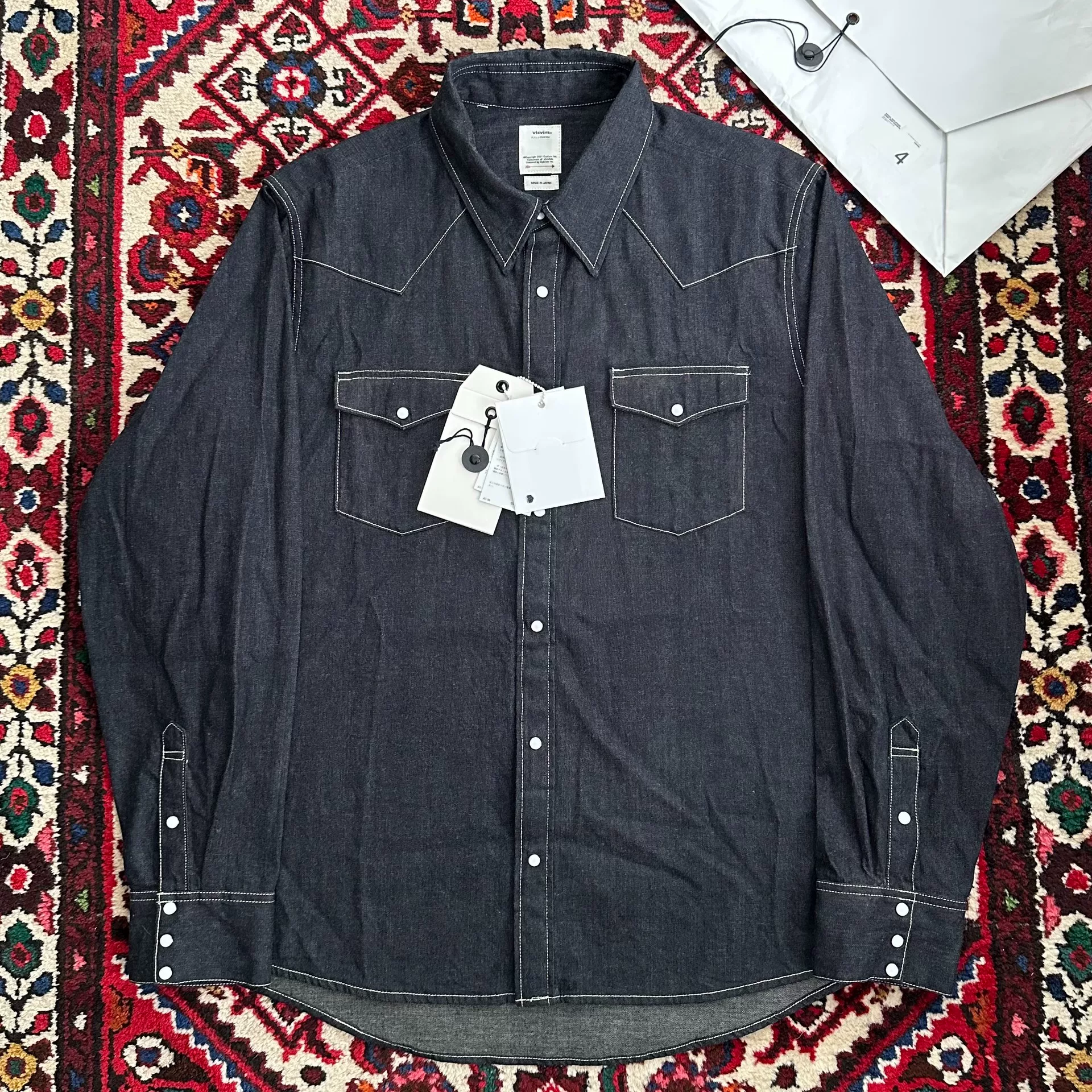 Visvim 23SS Mud Overdye Shirt 4 — front