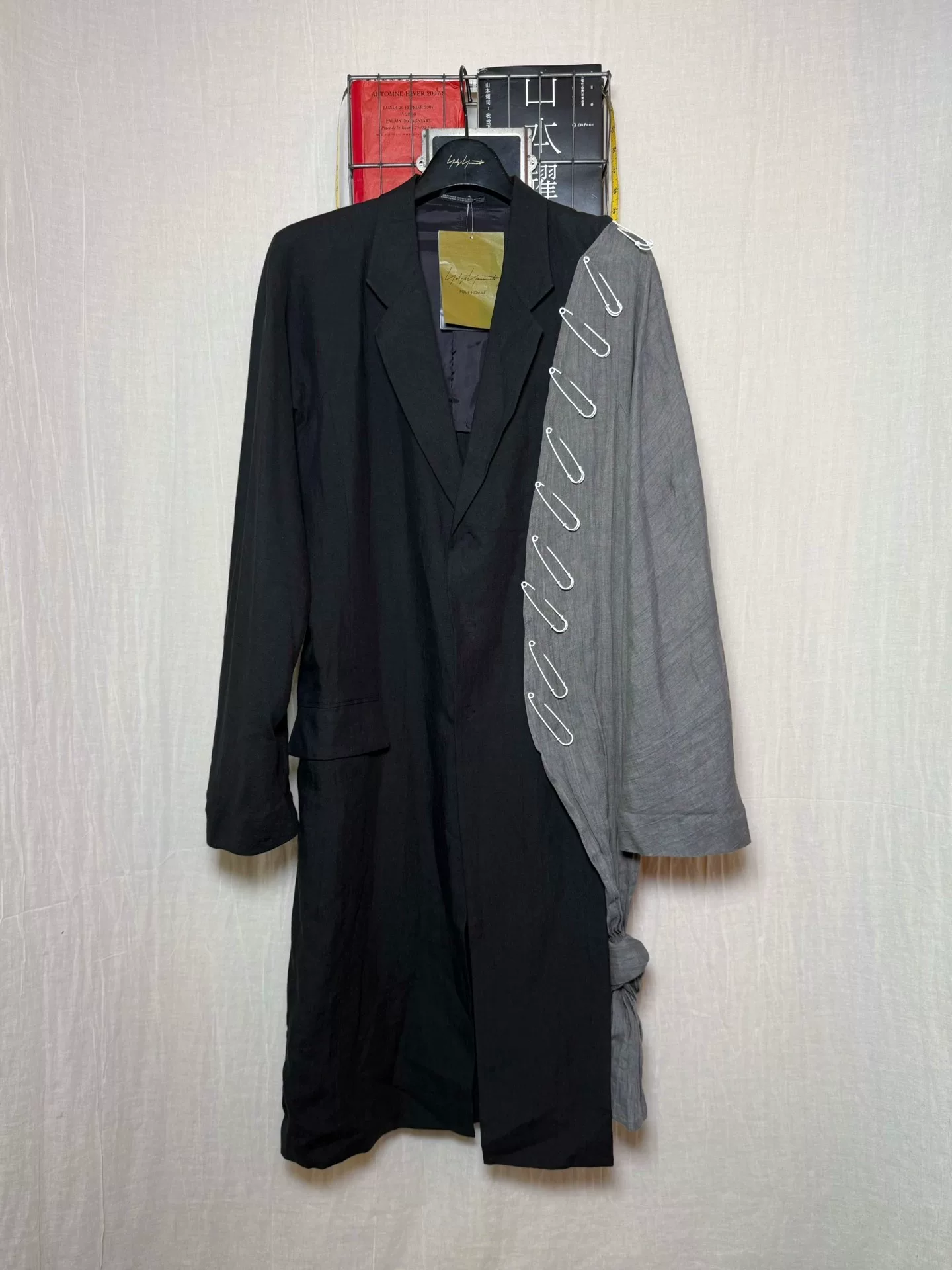 Yohji Yamamoto 24SS Safety Pin Coat — front