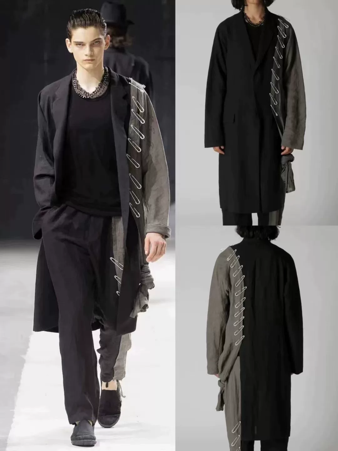 Yohji Yamamoto 24SS Safety Pin Coat