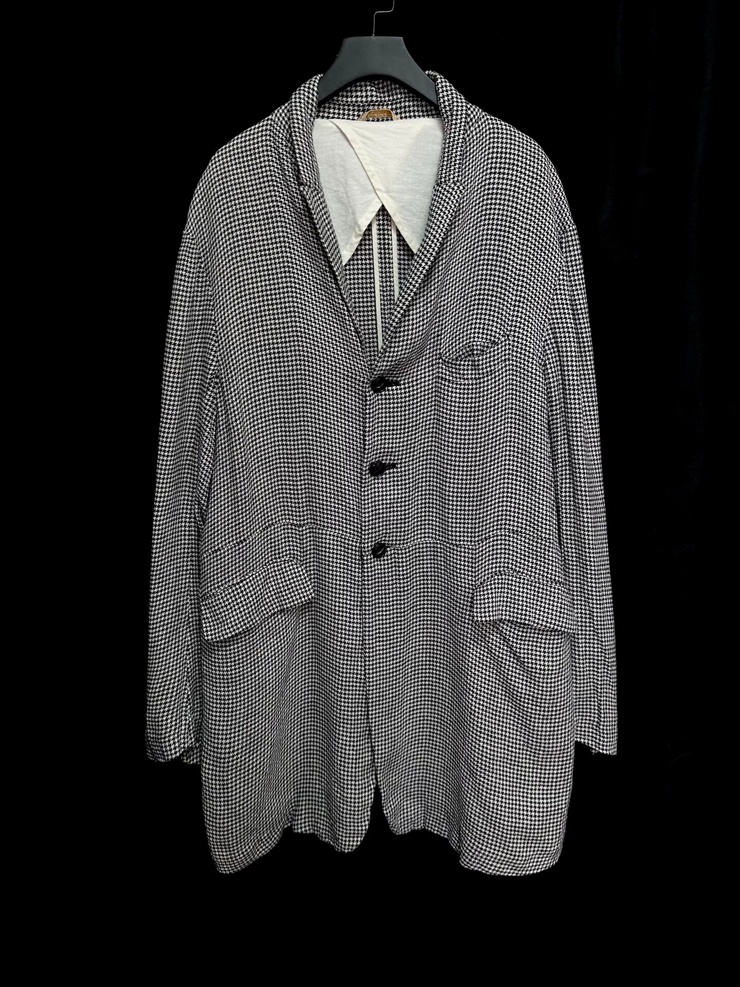 Arts & Sciences Silk Linen Houndstooth Jacket