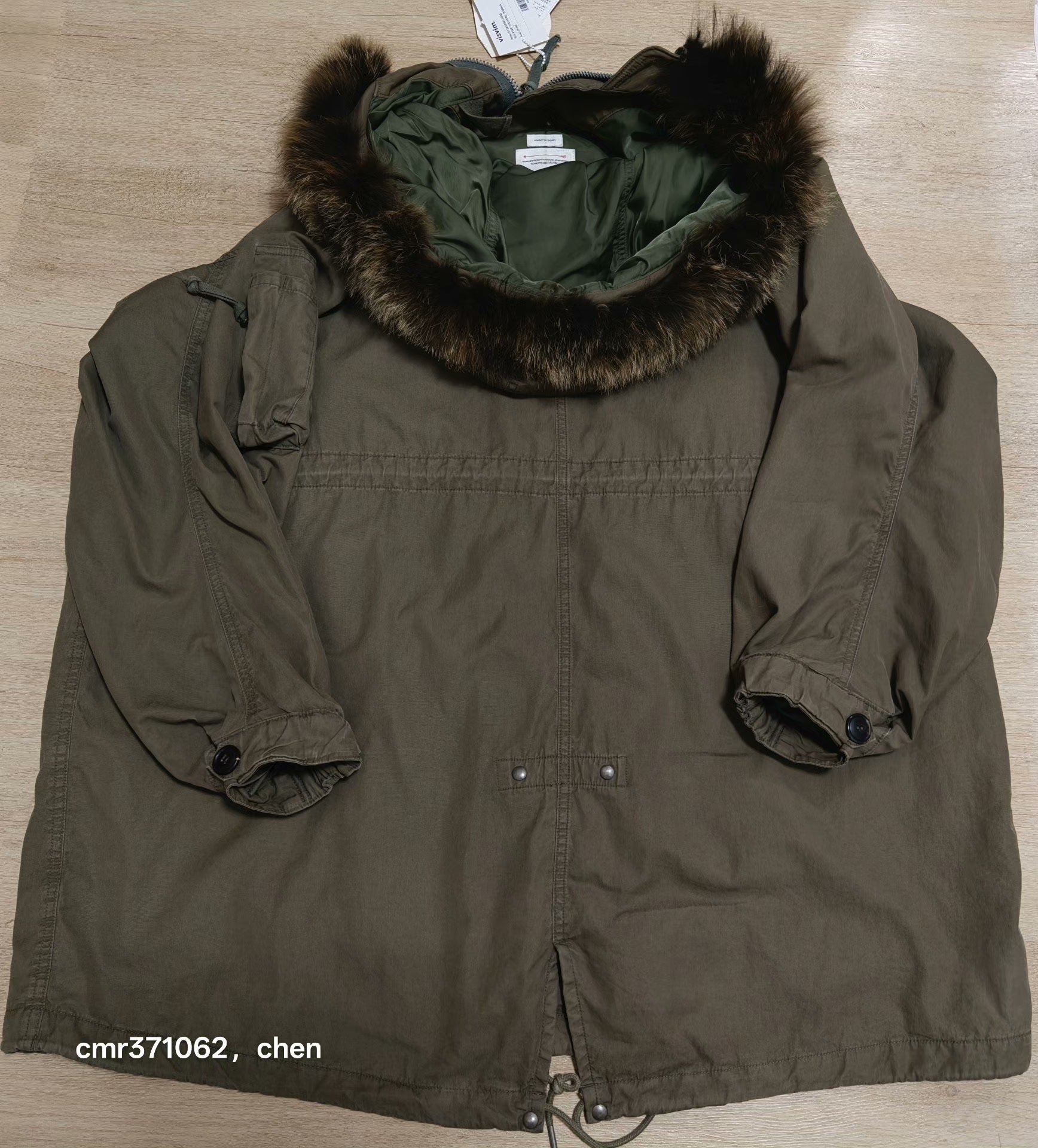VISVIM 24AW SIX FIVE FISHTAIL PARKA — back