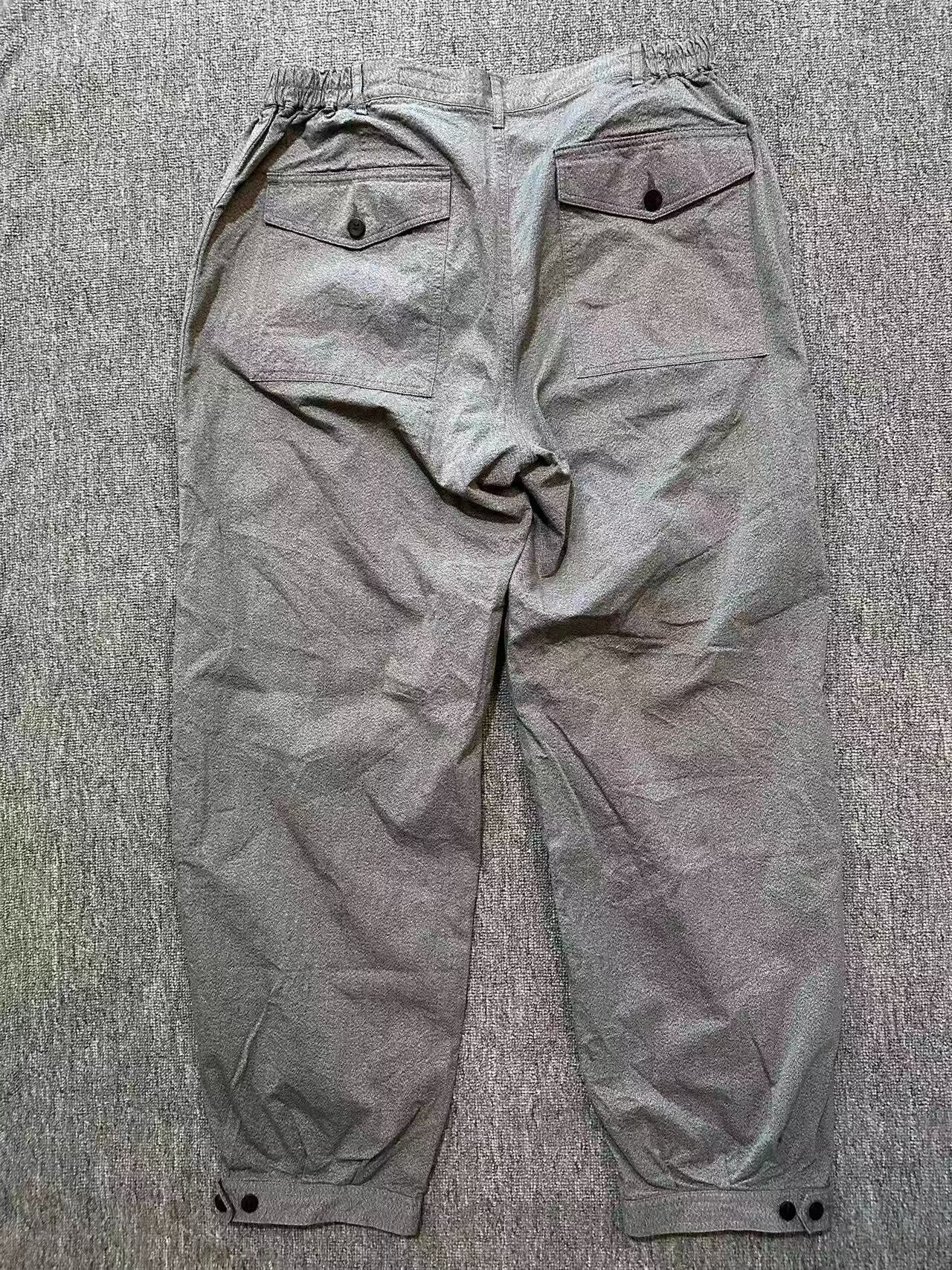 visvim carrol gray trousers — label