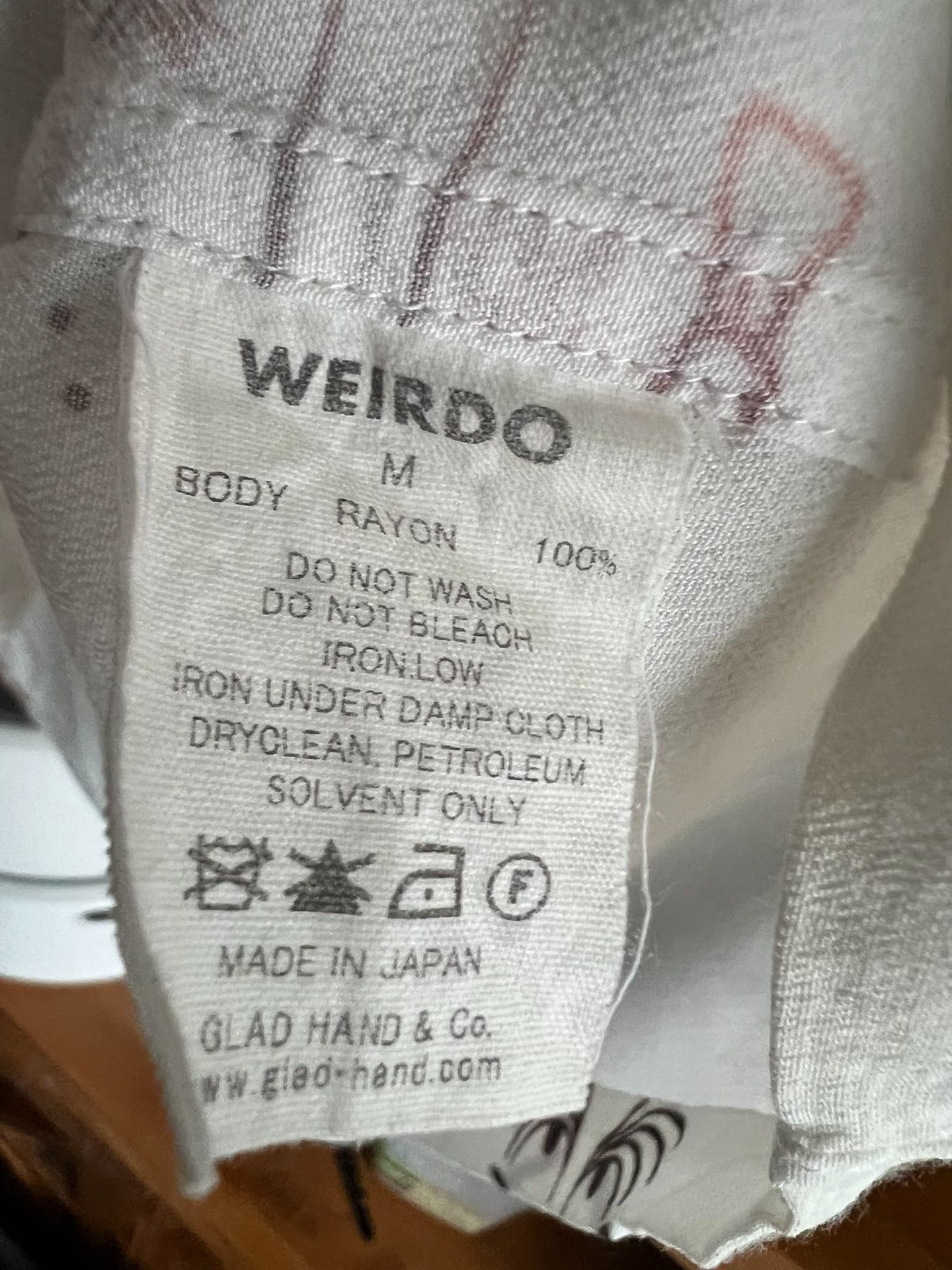 Weido White Print Short-Sleeve Shirt — back